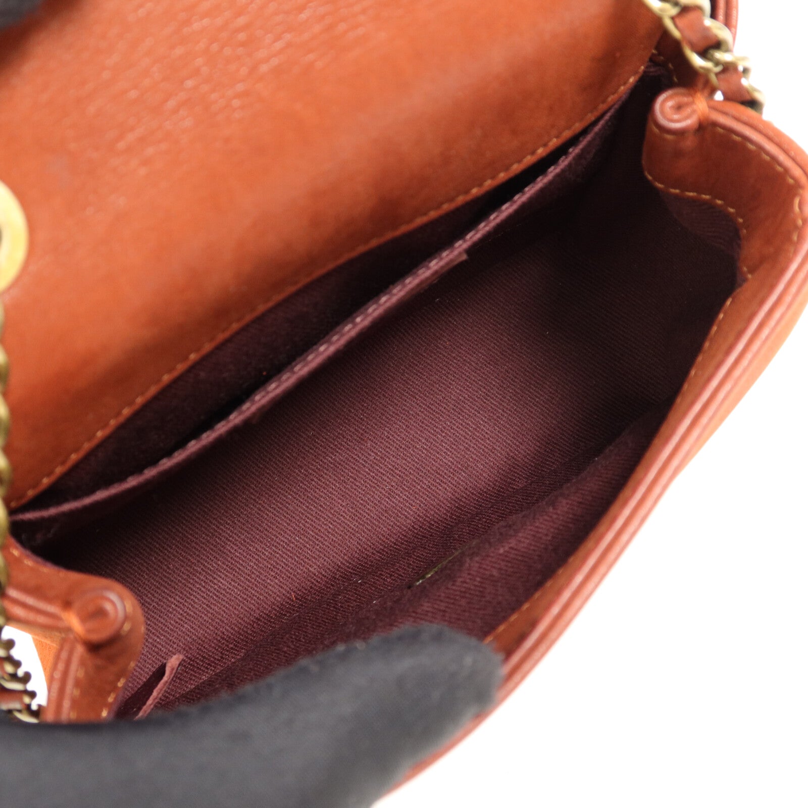 CHANEL 牛皮皮革Clutch With Chain鏈帶肩背袋