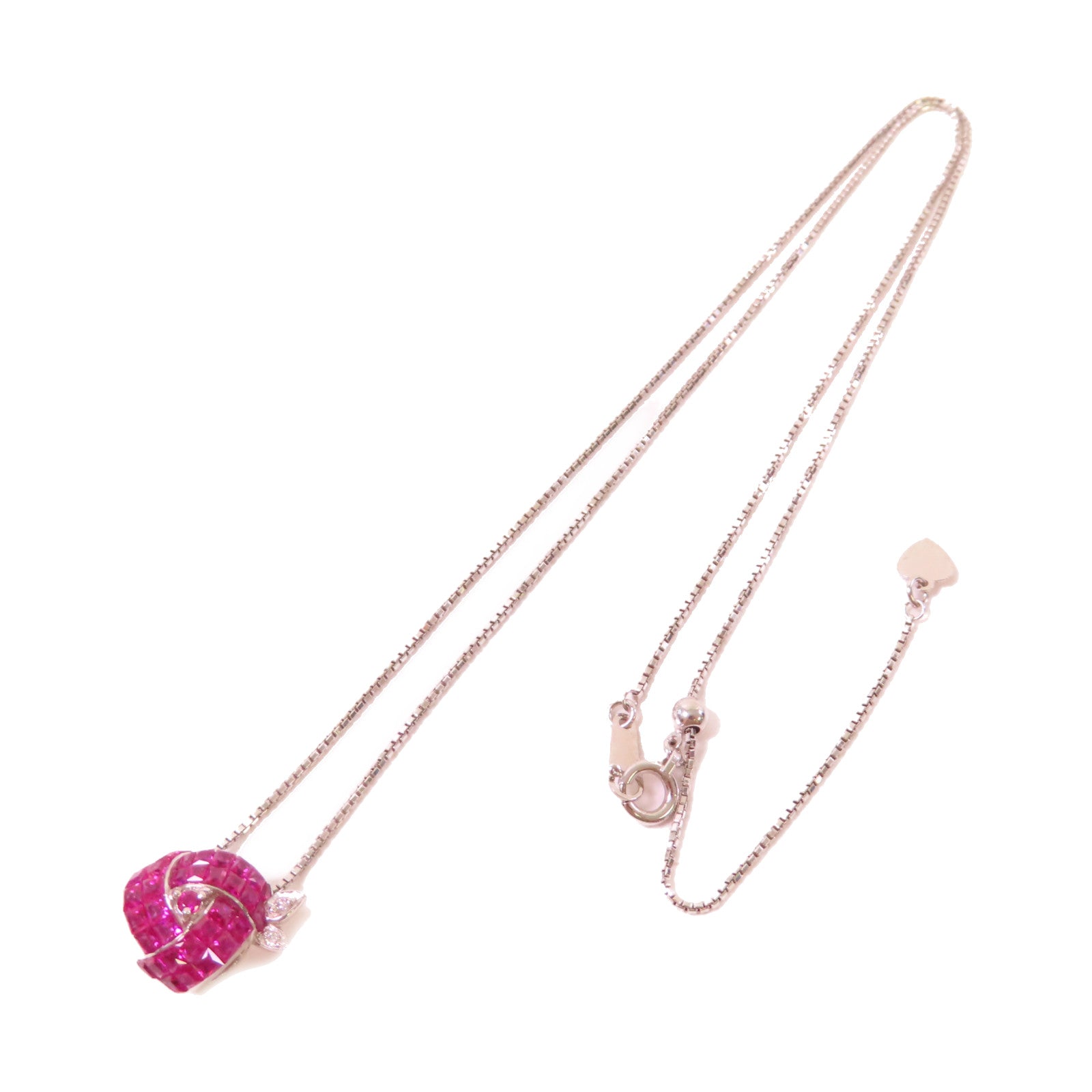 JEWELRY 【激減優惠】18K白金/紅寶石Ruby Necklace項鏈