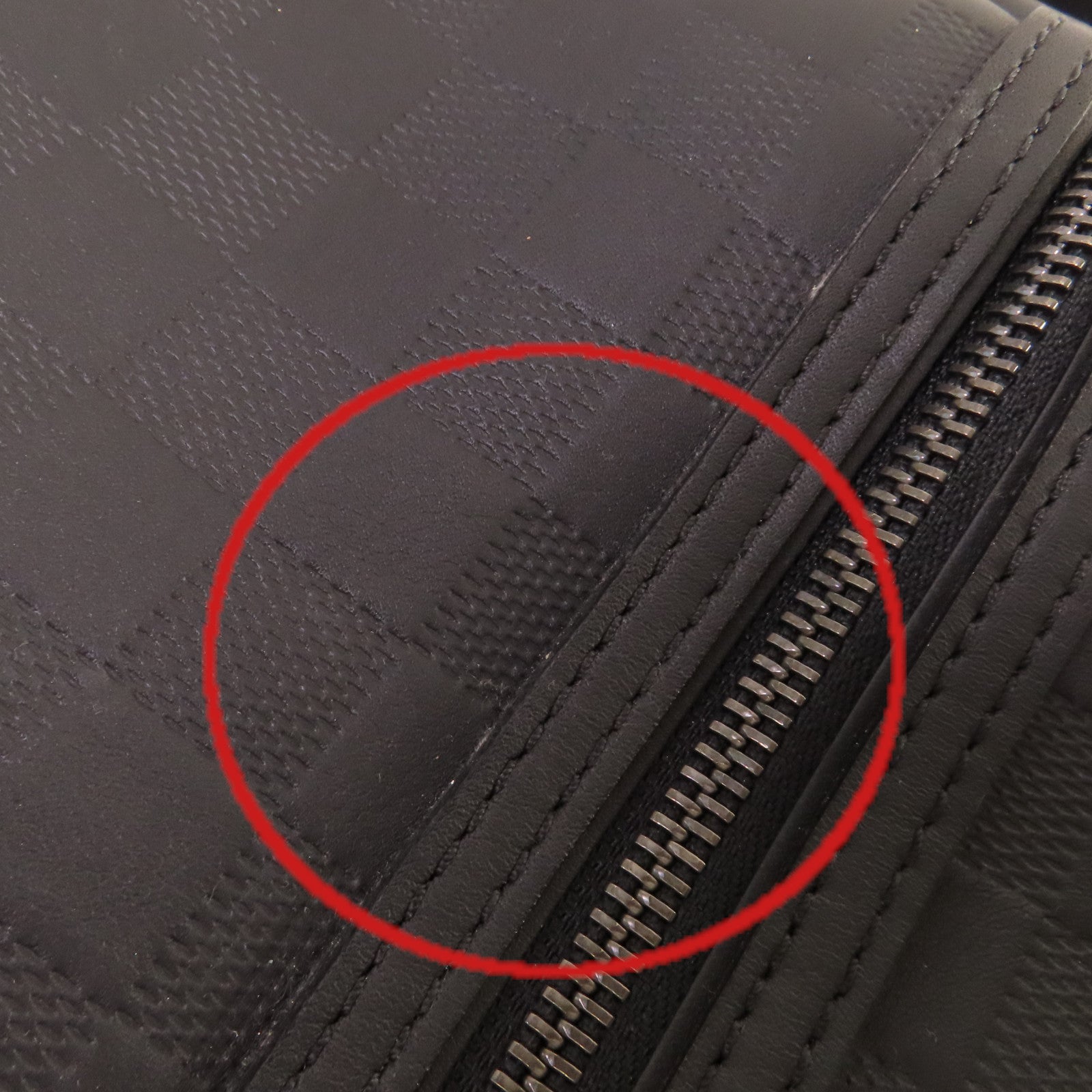 LOUIS VUITTON Damier Infini Michael Backpack銀扣背包黑色