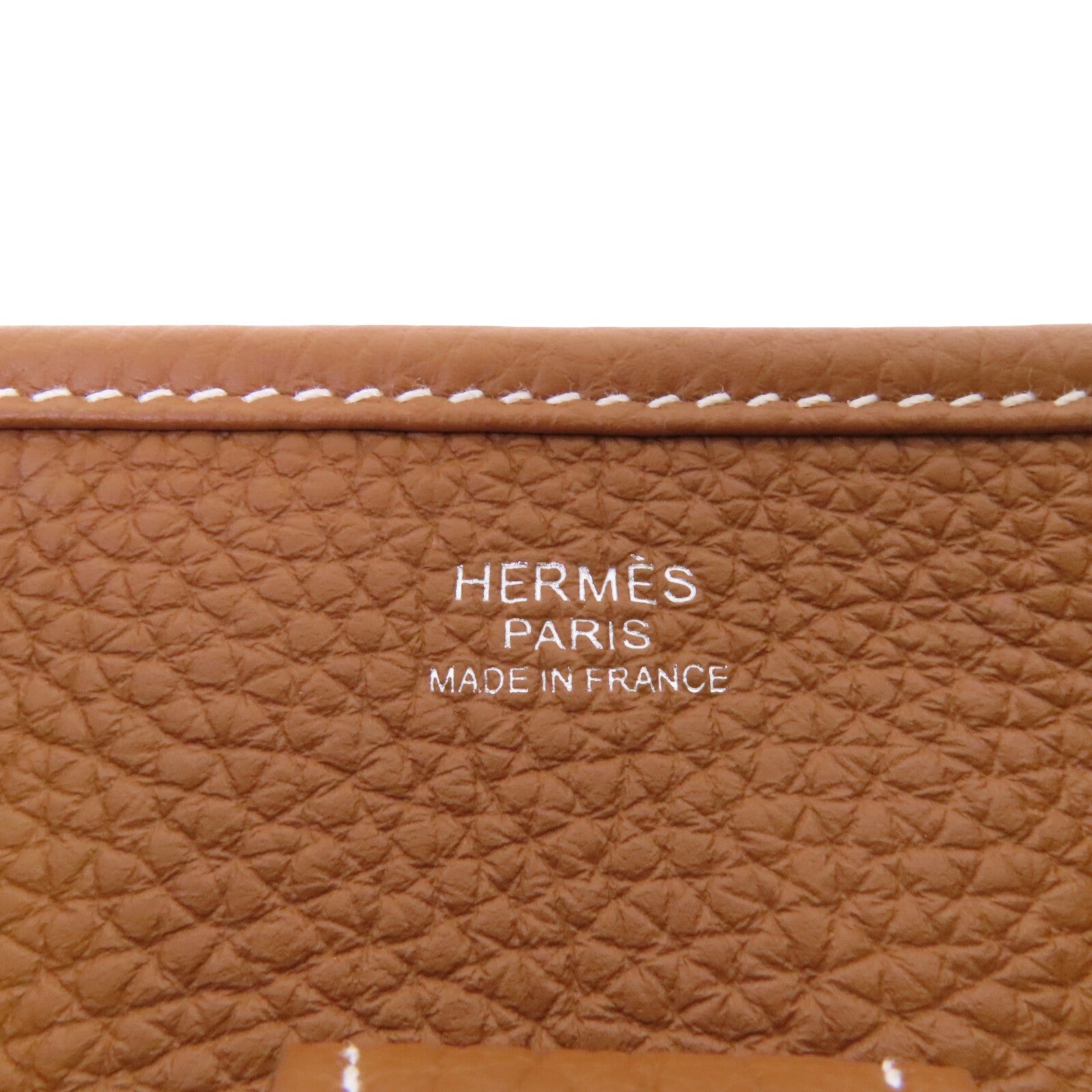 HERMES Clemence皮革Evelyne PM銀扣肩背袋