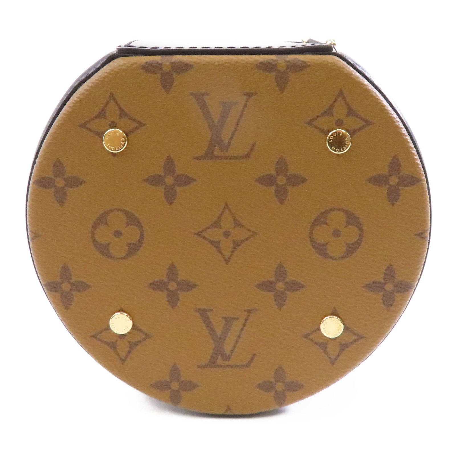 LOUIS VUITTON 【激減優惠】Monogram Reverse Cannes金扣手挽肩背兩用袋棕色