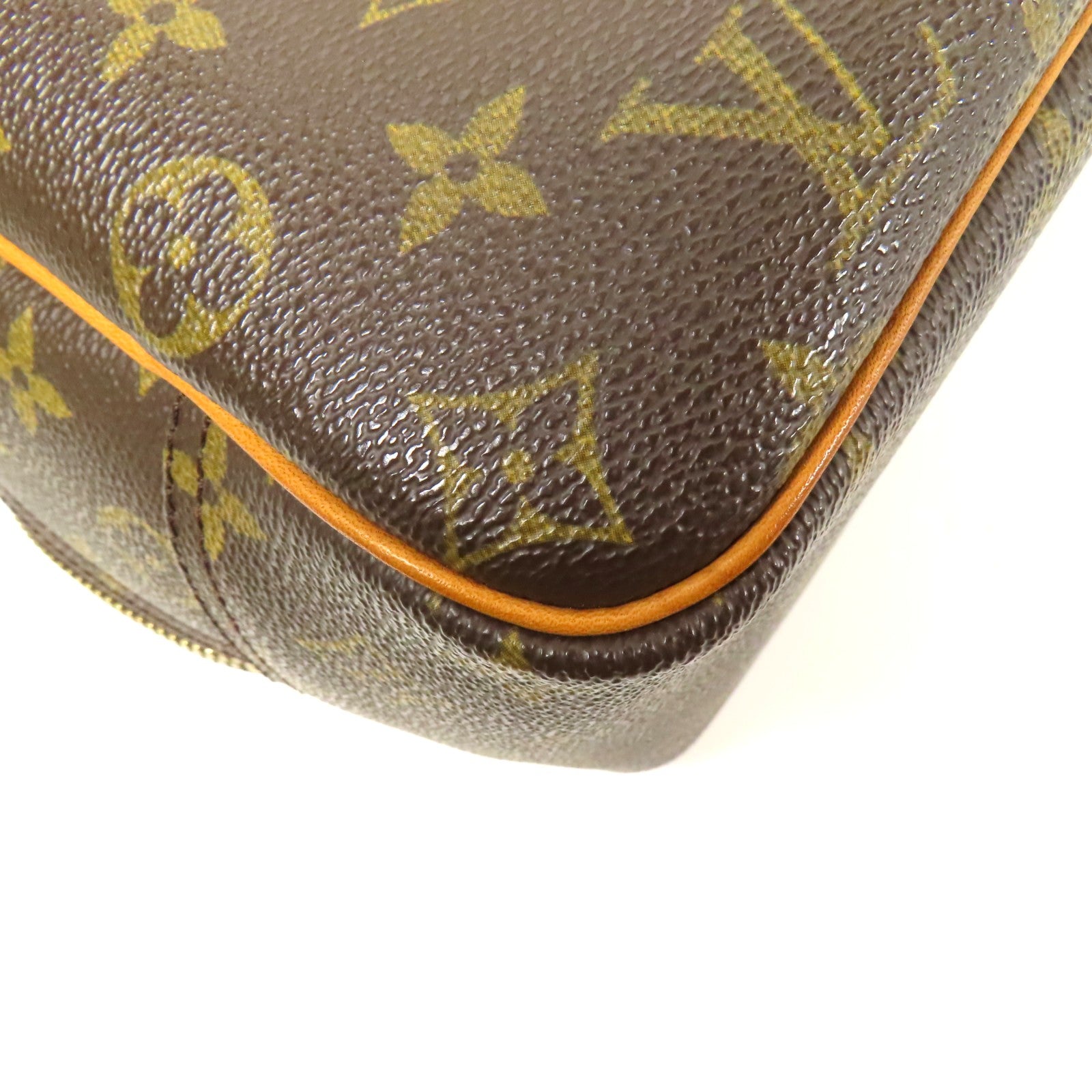 LOUIS VUITTON LV GHW Deauville Handbag M47270 Monogram Brown