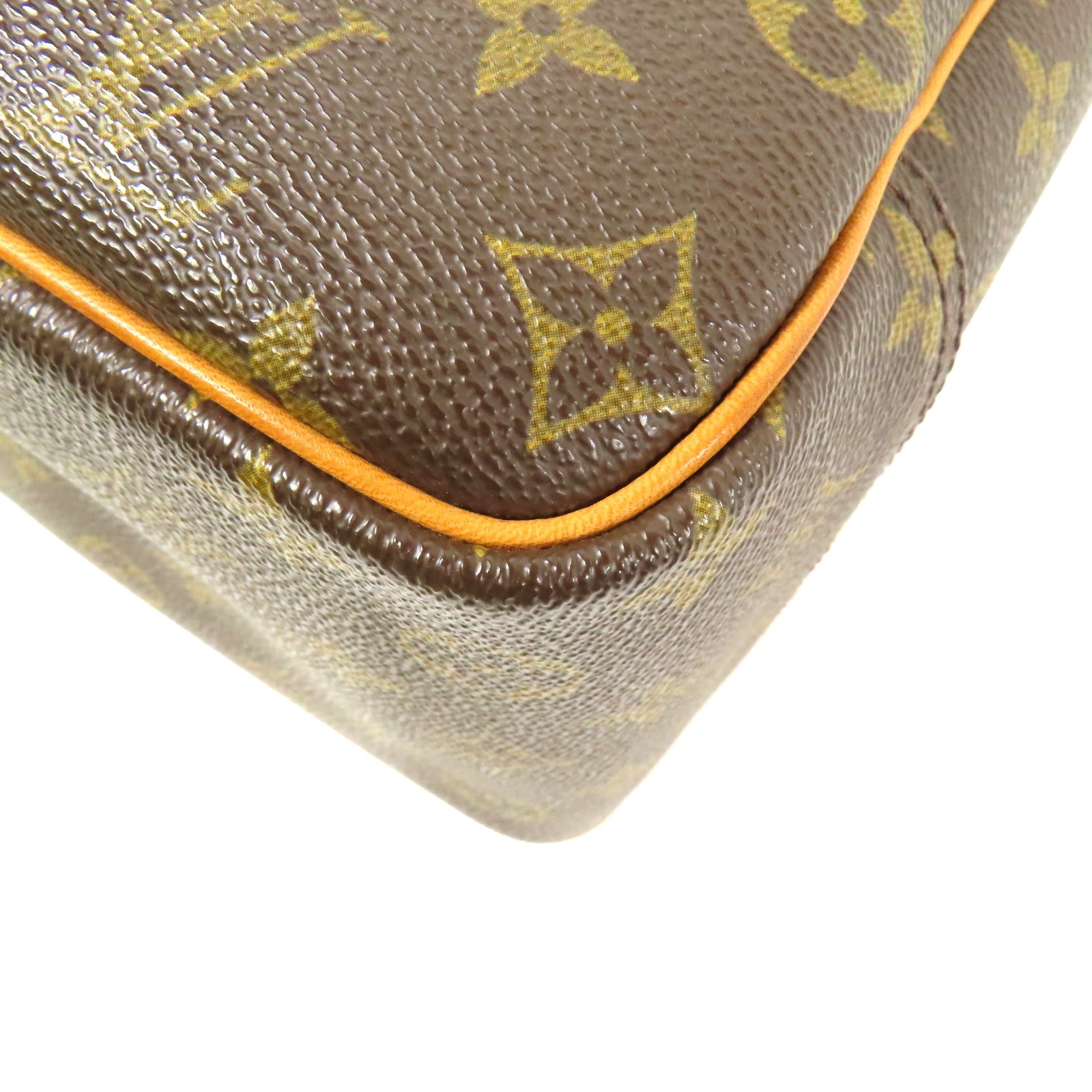 LOUIS VUITTON LV GHW Deauville Handbag M47270 Monogram Brown