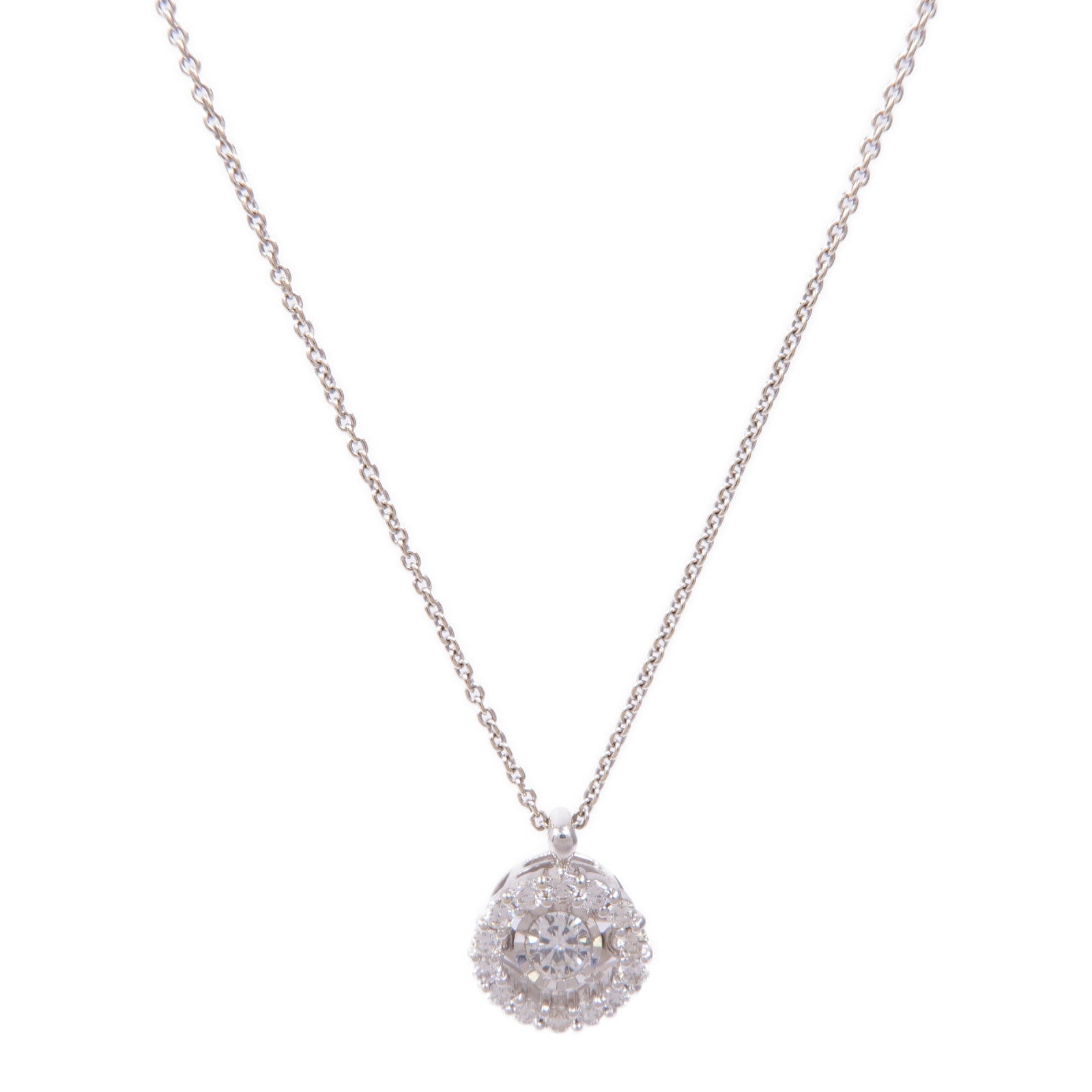 JEWELRY 18K白金Diamond Necklace鑽石項鍊