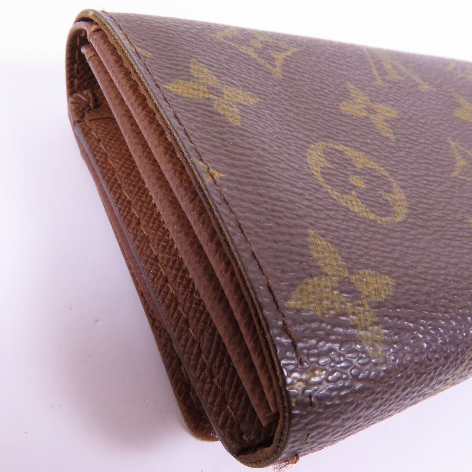 LOUIS VUITTON Monogram Porte Monnaie 金扣錢包