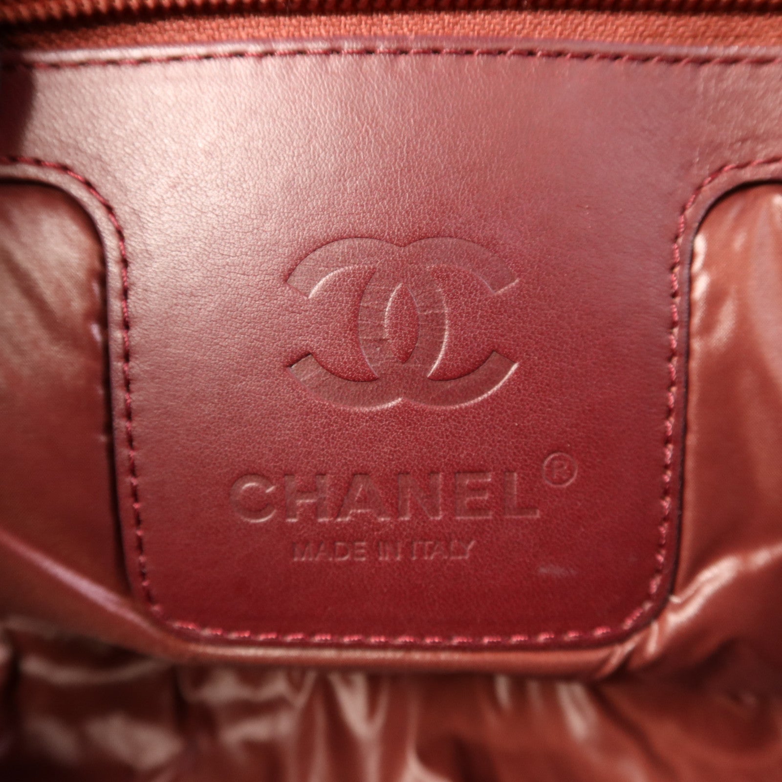 CHANEL 尼龍Coco Cocoon銀扣肩背袋