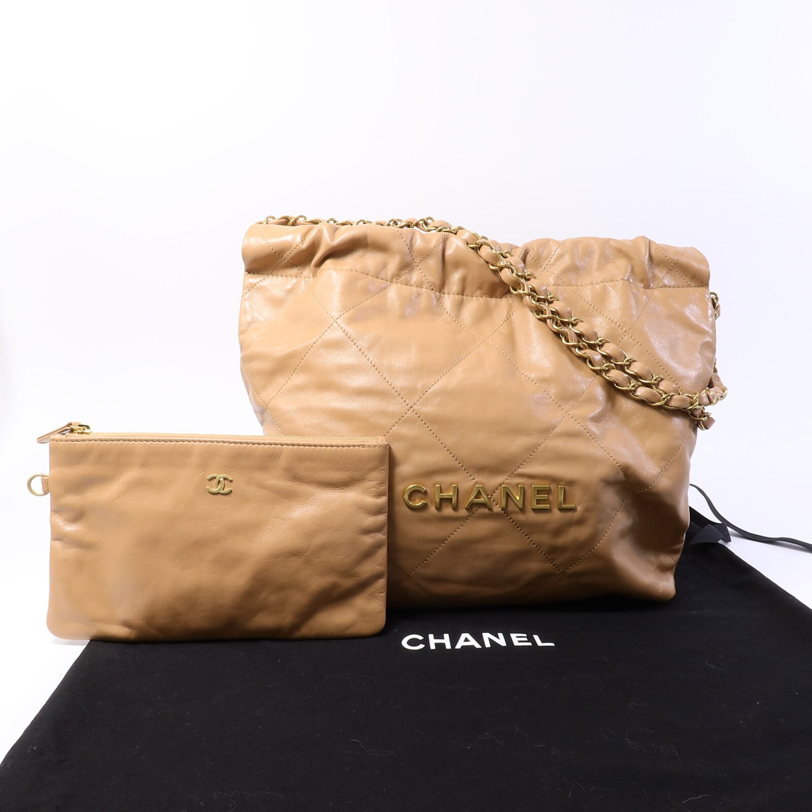 CHANEL 牛皮皮革Chanel 22 Small鏈帶肩背袋