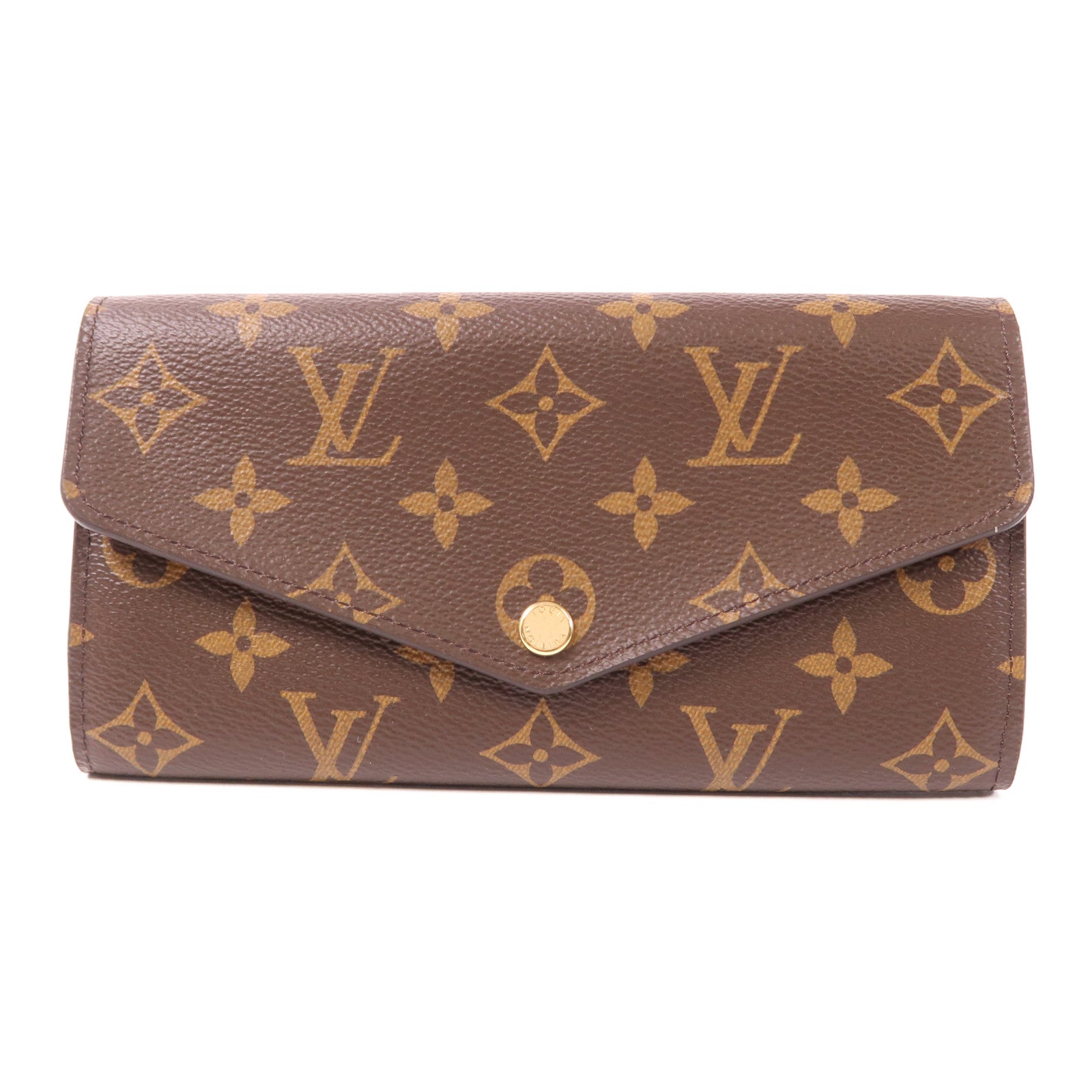LOUIS VUITTON Monogram Sarah Wallet金扣長錢包