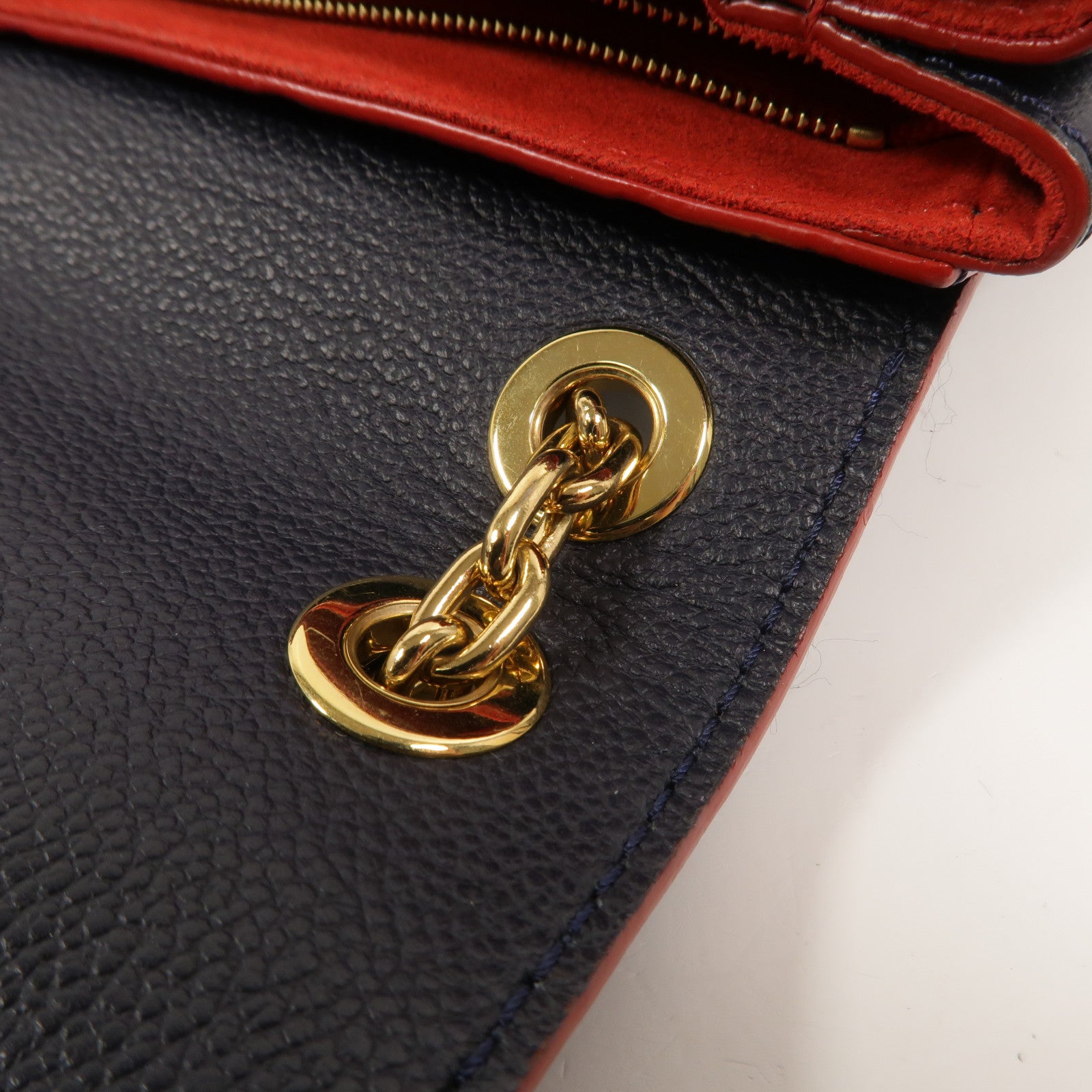 LOUIS VUITTON Monogram Empreinte Vavin PM肩背袋深藍色