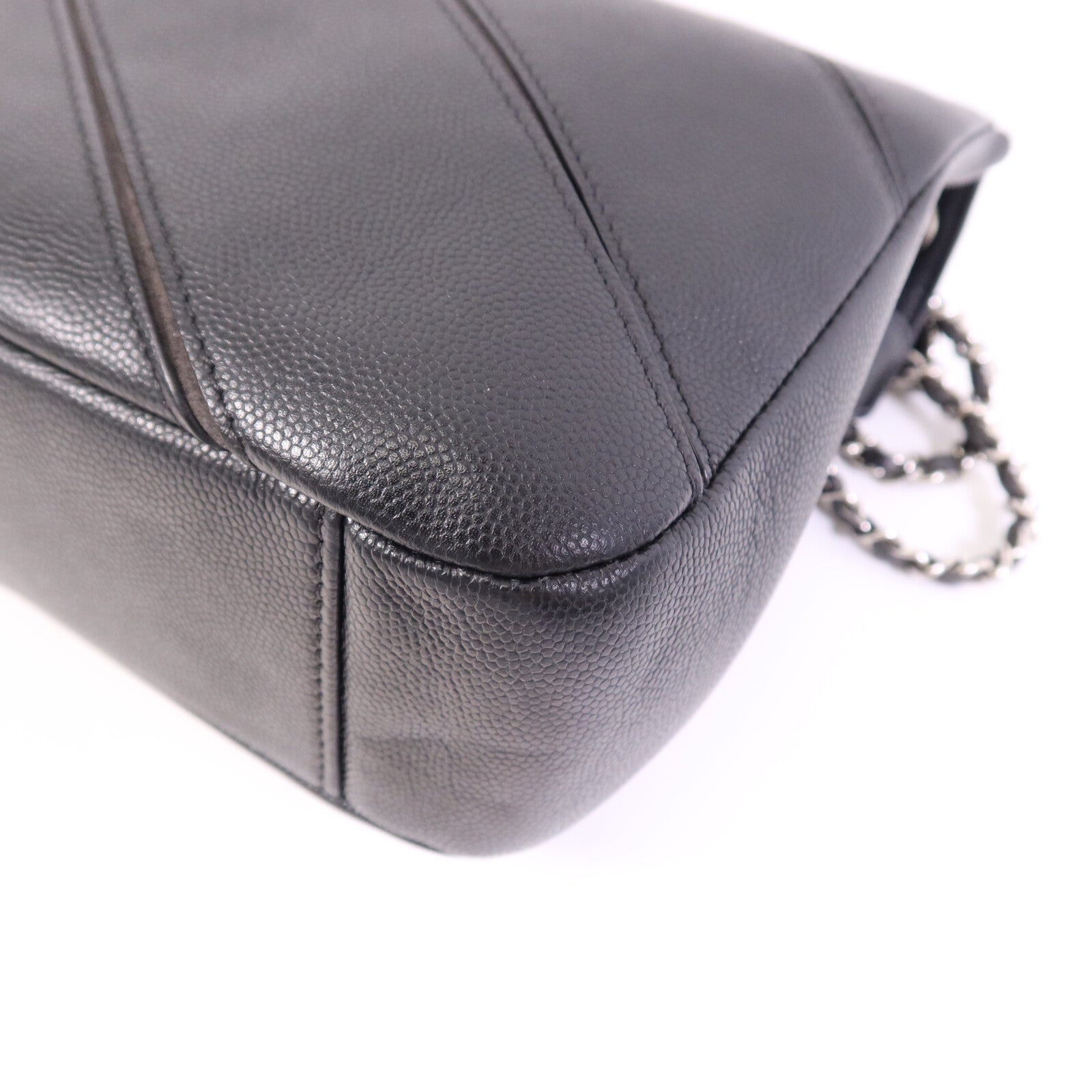 CHANEL 【激減優惠】牛皮皮革Shoulder Bag銀扣鏈帶肩背袋