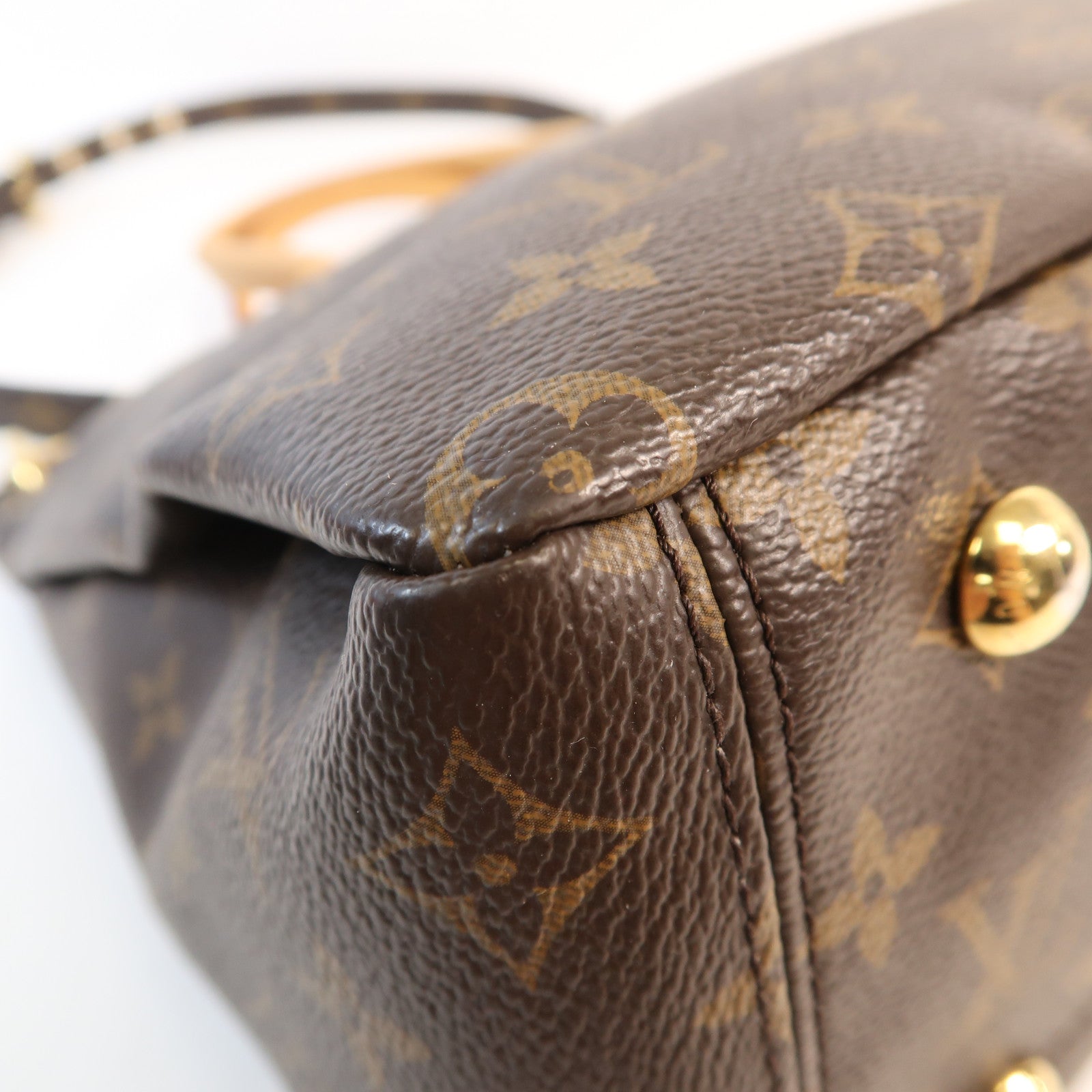 LOUIS VUITTON Monogram Pallas金扣手挽肩背兩用袋