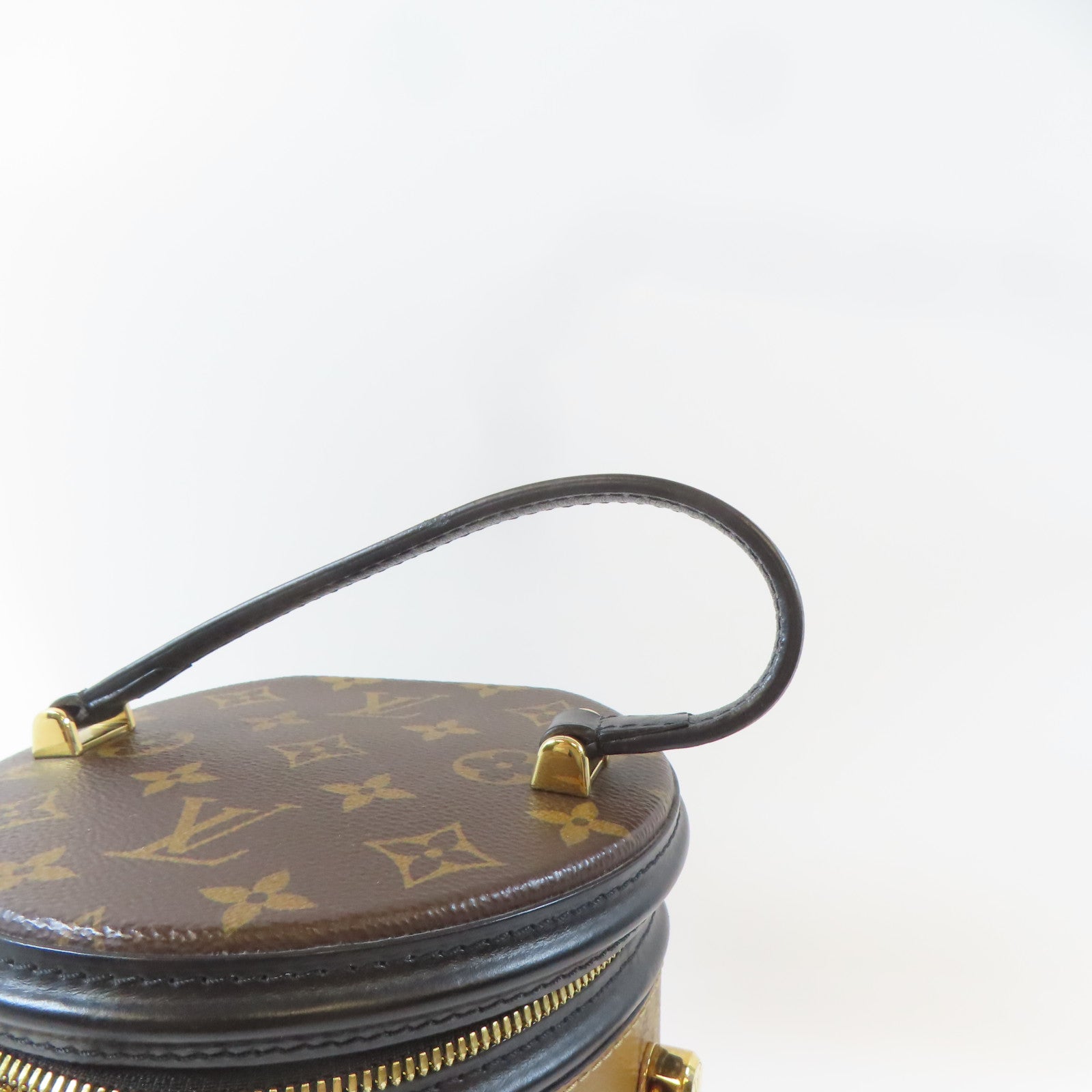 LOUIS VUITTON 【激減優惠】Monogram Reverse Cannes金扣手挽肩背兩用袋啡色