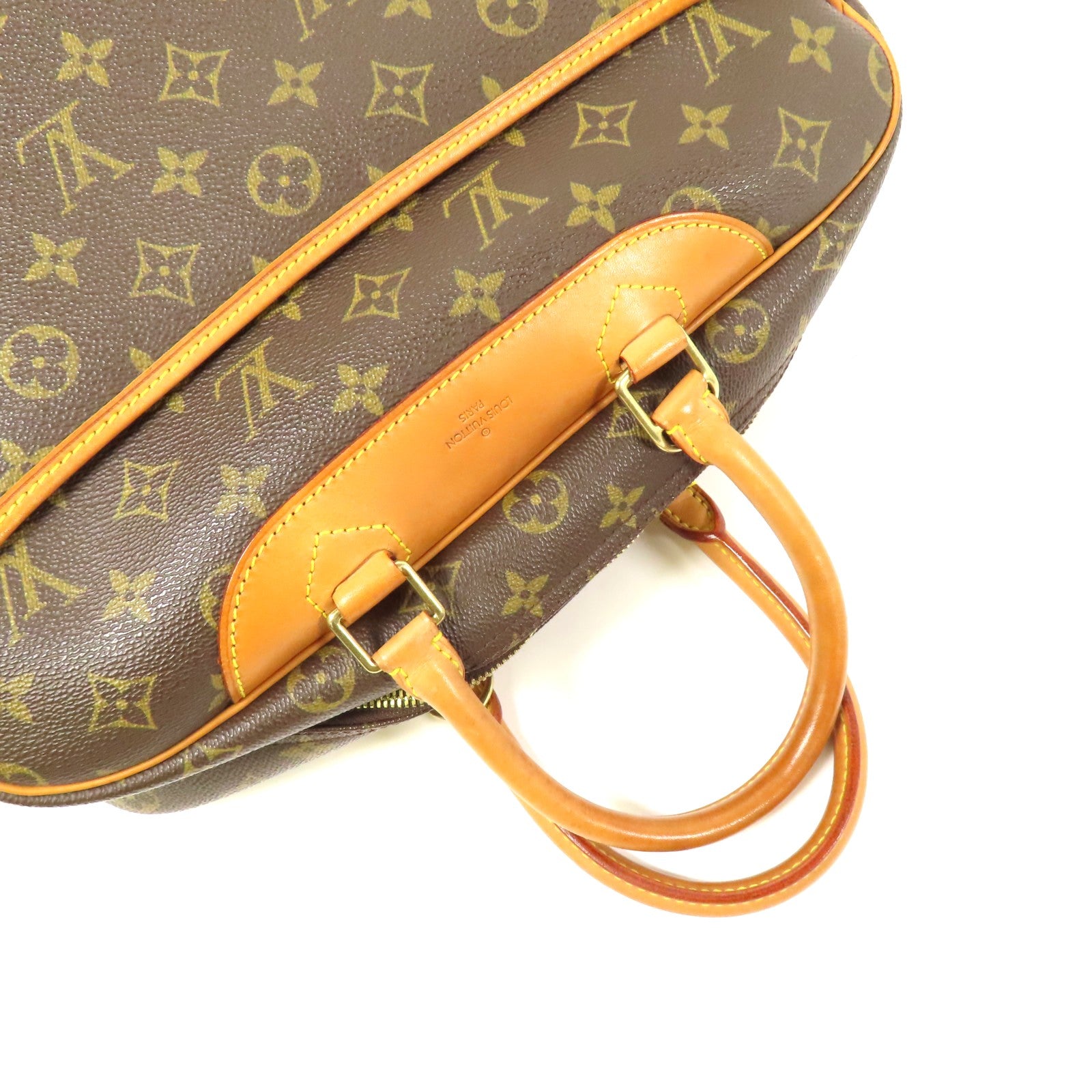 LOUIS VUITTON LV GHW Deauville Handbag M47270 Monogram Brown