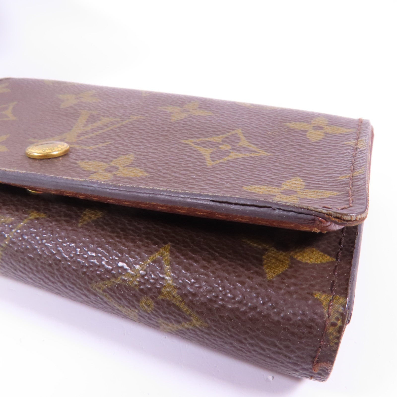 LOUIS VUITTON Monogram Porte Monnaie 金扣錢包