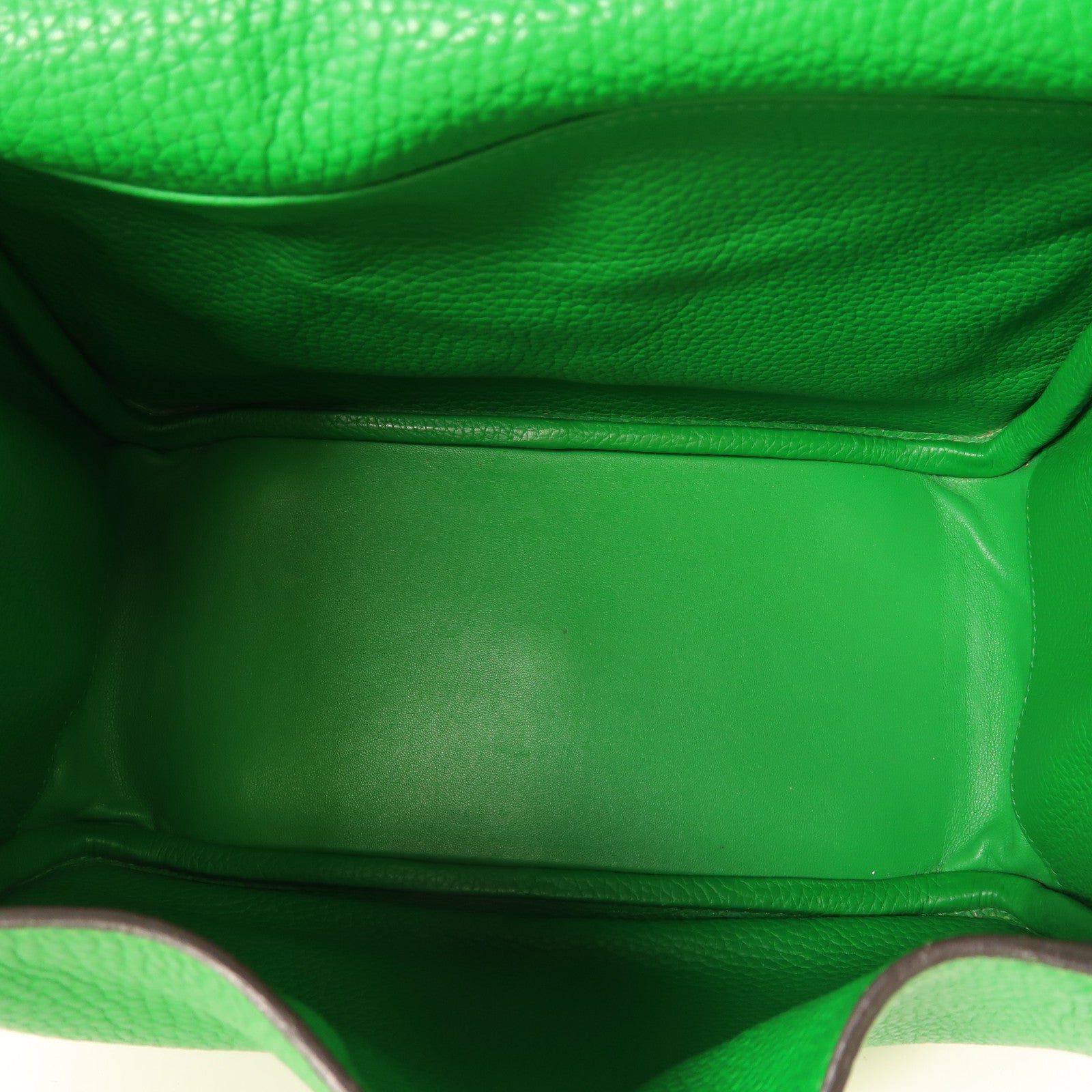 HERMES Clemence皮革Lindy 26手挽肩背兩用袋Green
