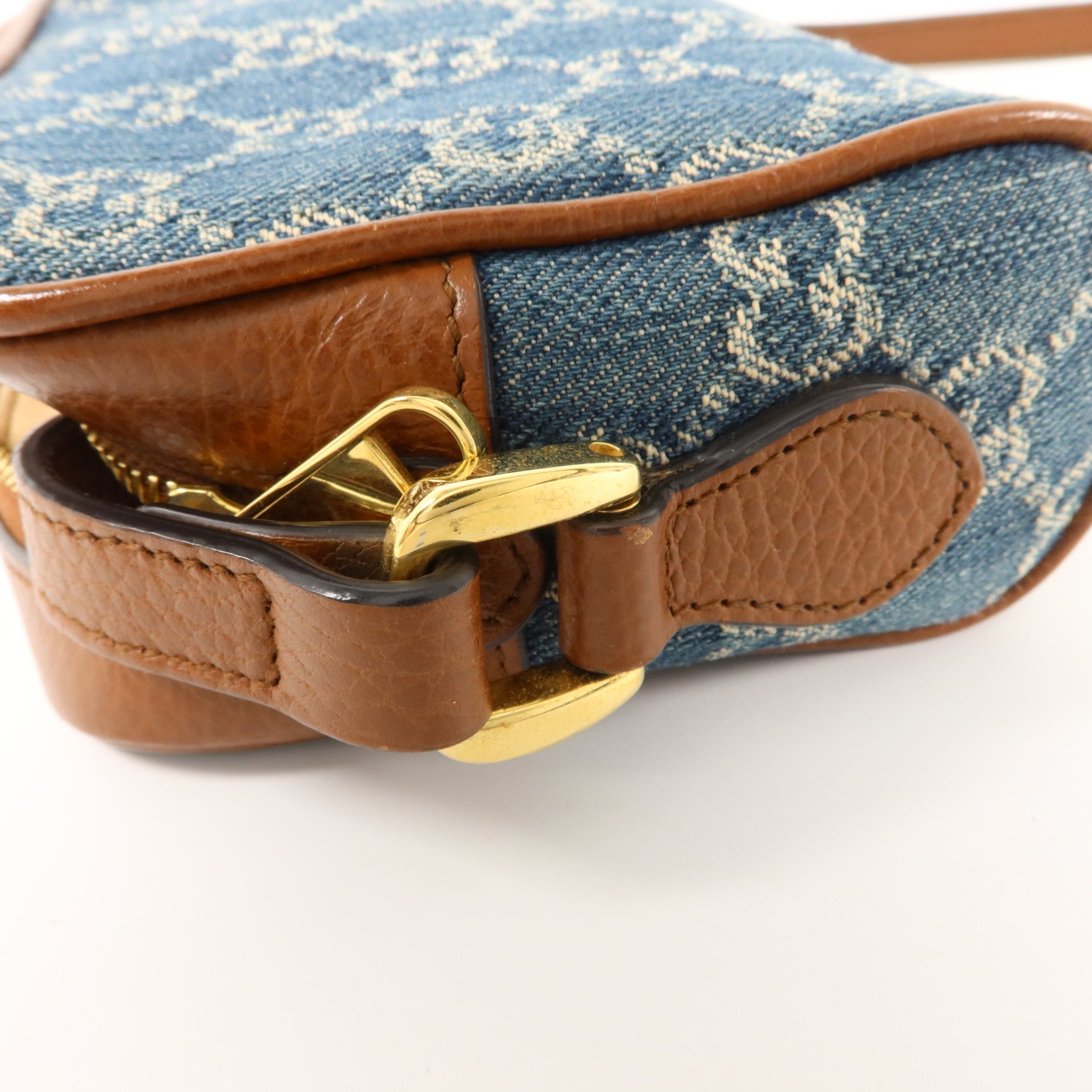 GUCCI GG Jacquard Denim Ophidia GG Mini Bag肩背袋