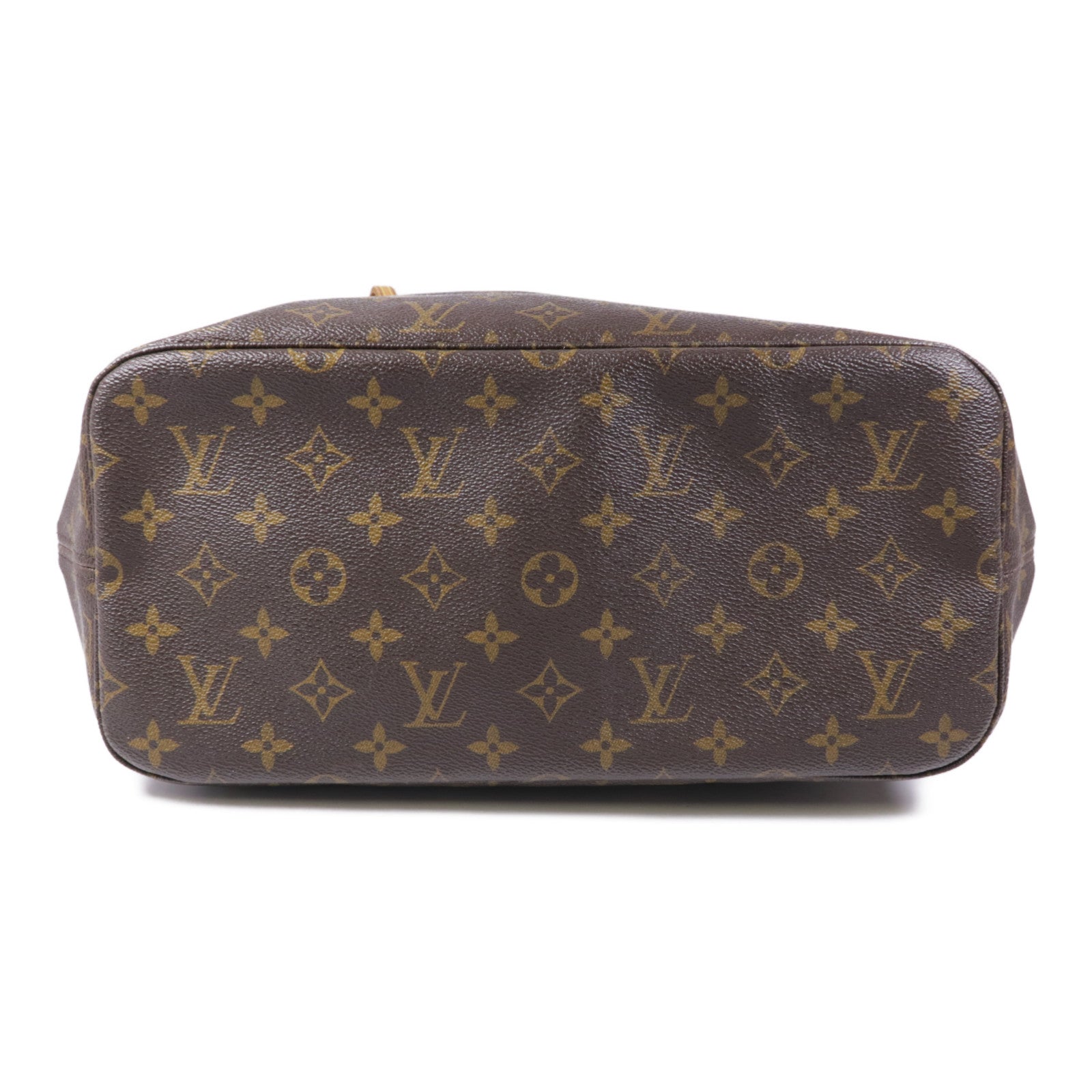 LOUIS VUITTON Monogram Neverfull MM金扣手挽袋