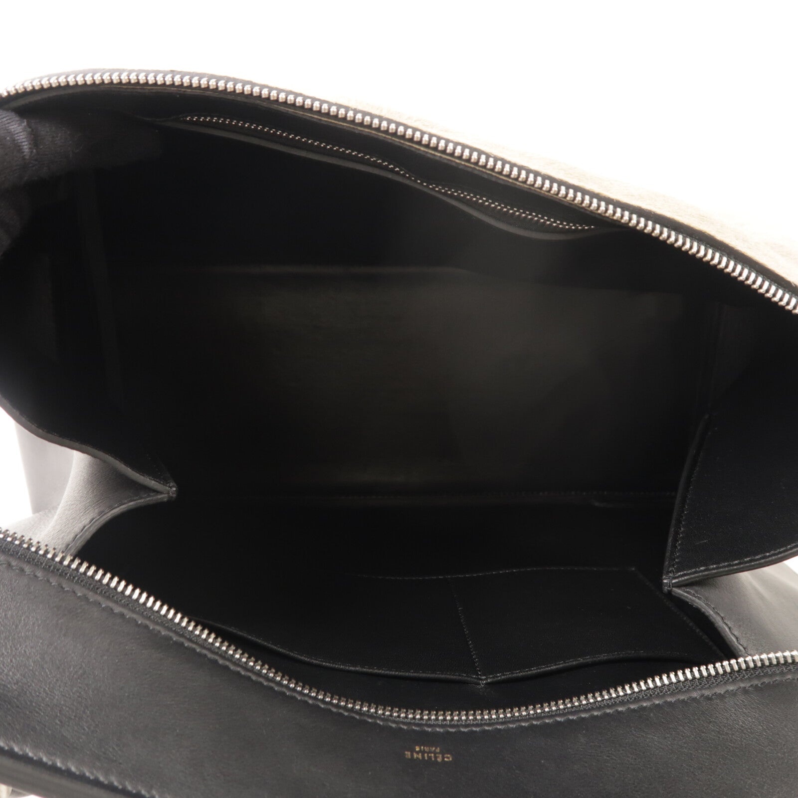 CELINE 牛皮皮革/馬毛Edge Bag手挽袋