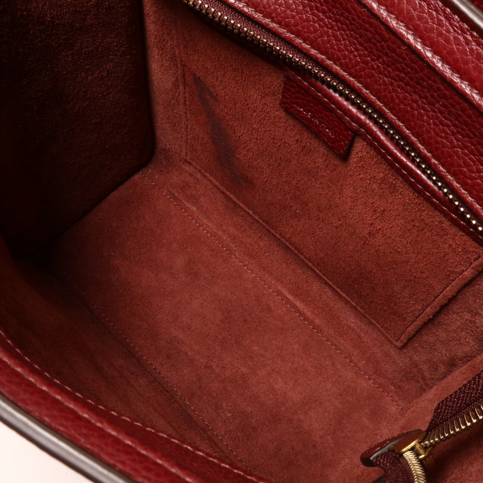 CELINE 牛皮皮革Nano Luggage手挽肩背兩用袋
