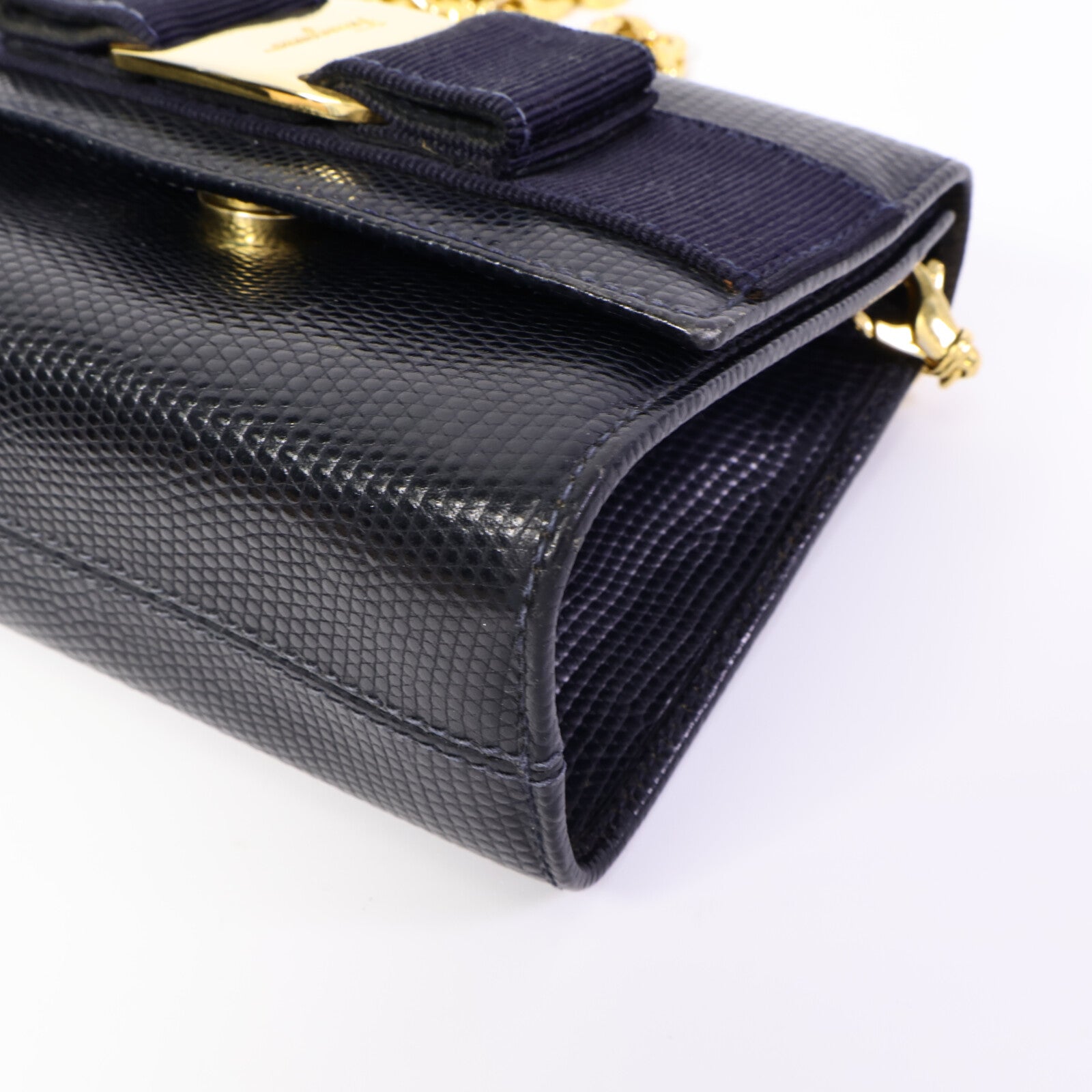 Salvatore Ferragamo 牛皮皮革Chain Shoulder Bag肩背袋