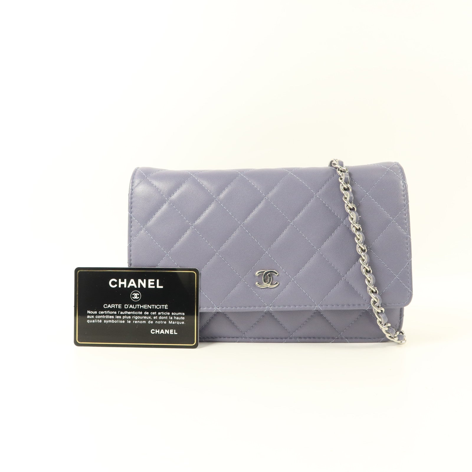 CHANEL 羊皮皮革Wallet On Chain鏈帶肩背袋