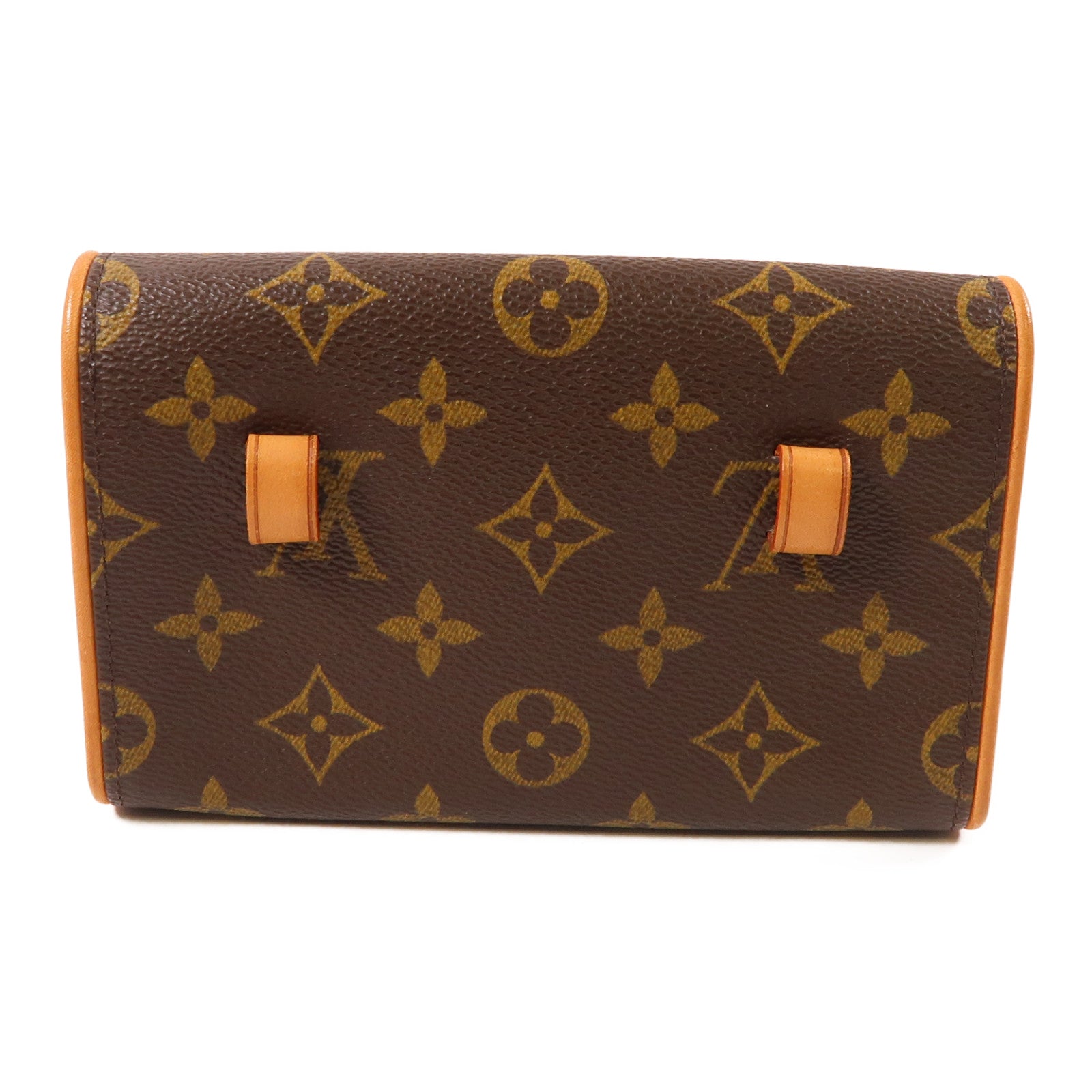 LOUIS VUITTON 【激減優惠】Monogram Pochette Florentine金扣腰包棕色