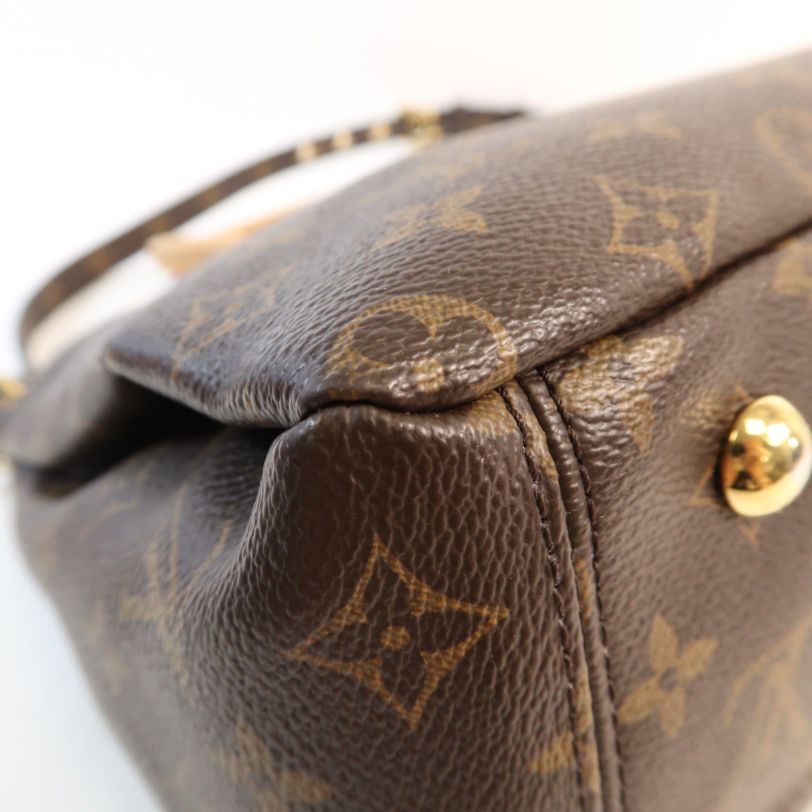 LOUIS VUITTON Monogram Pallas金扣手挽肩背兩用袋
