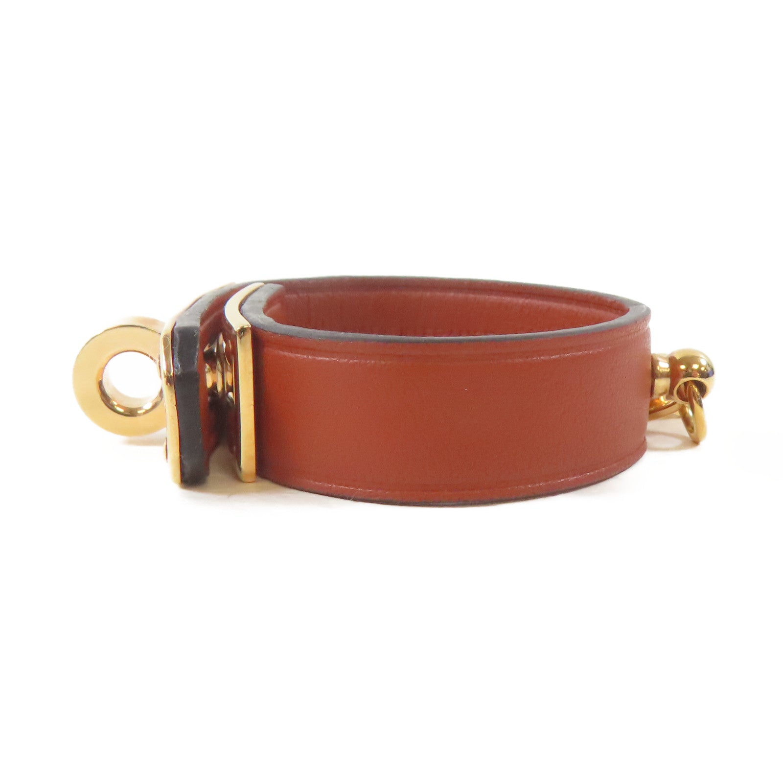 HERMES Swift皮革Kelly Glove Holder金扣手套扣Rouge
