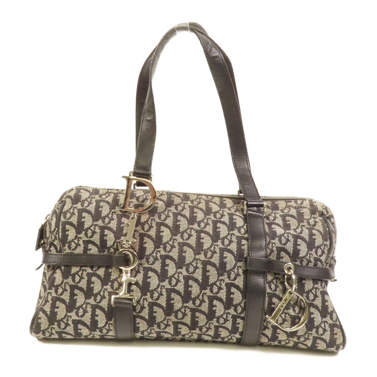 Dior 帆布Vintage Hand Bag銀扣手挽袋