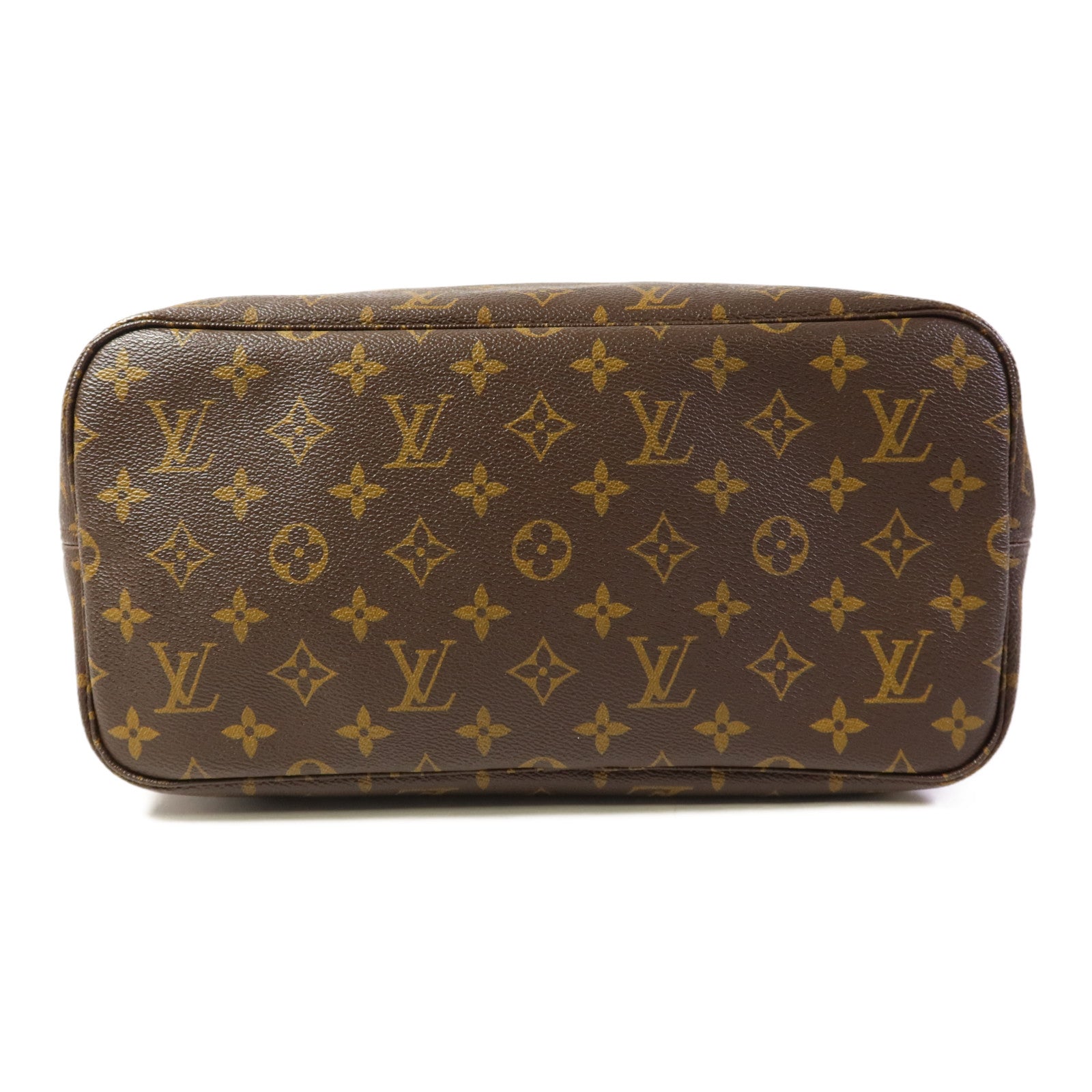 LOUIS VUITTON Monogram Neverfull MM金扣手挽袋