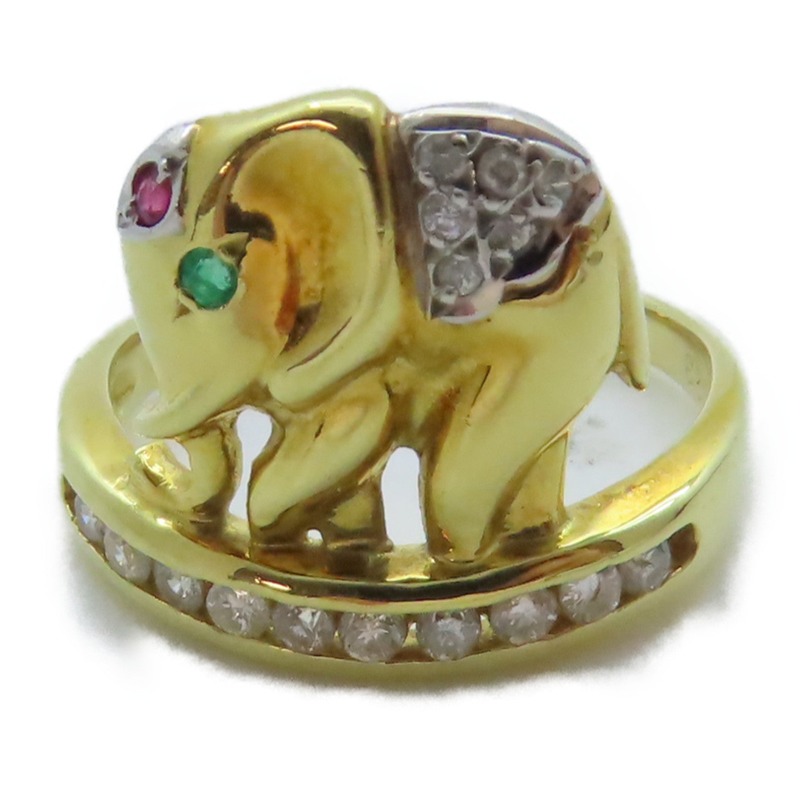 JEWELRY 18K黃金Diamond Ring鑚石戒指US#5.75