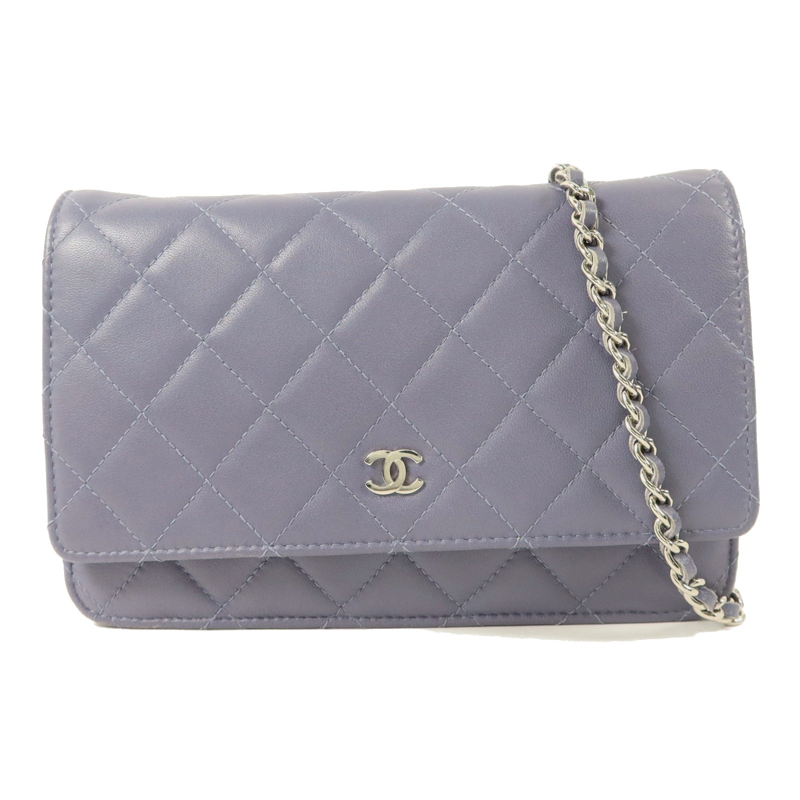 CHANEL 羊皮皮革Wallet On Chain鏈帶肩背袋