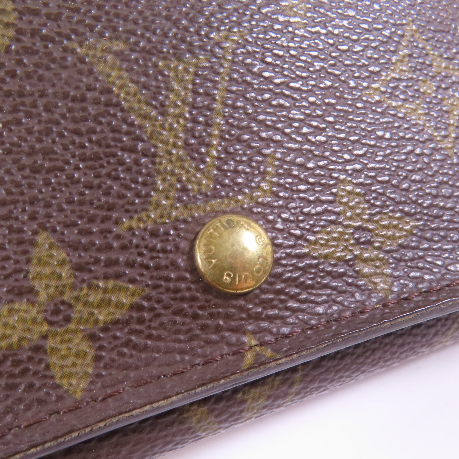 LOUIS VUITTON Monogram Porte Monnaie 金扣錢包