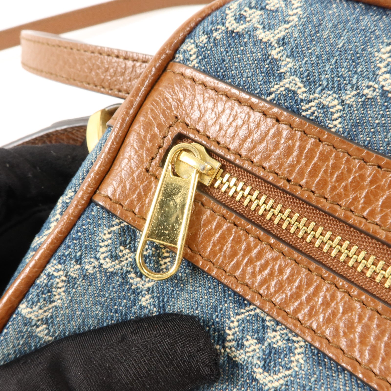 GUCCI GG Jacquard Denim Ophidia GG Mini Bag肩背袋