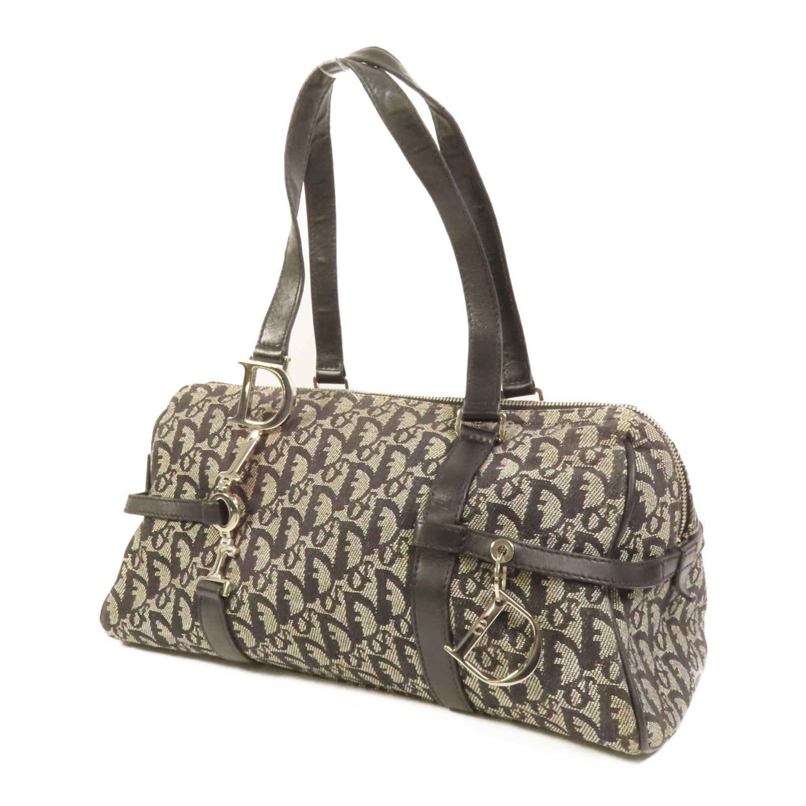 Dior 帆布Vintage Hand Bag銀扣手挽袋