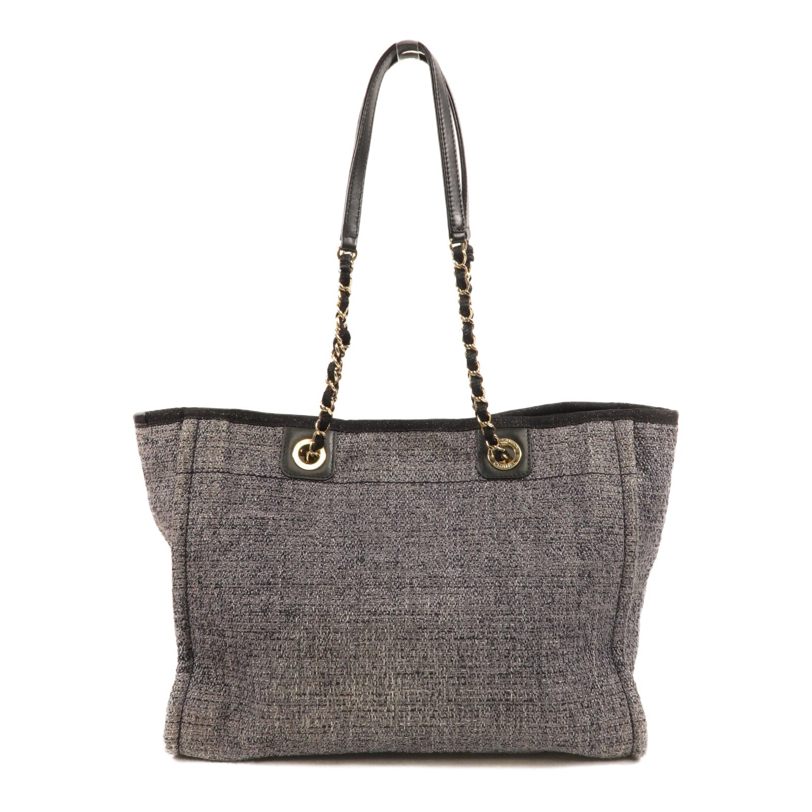 CHANEL 帆布Deauville Tote肩背袋