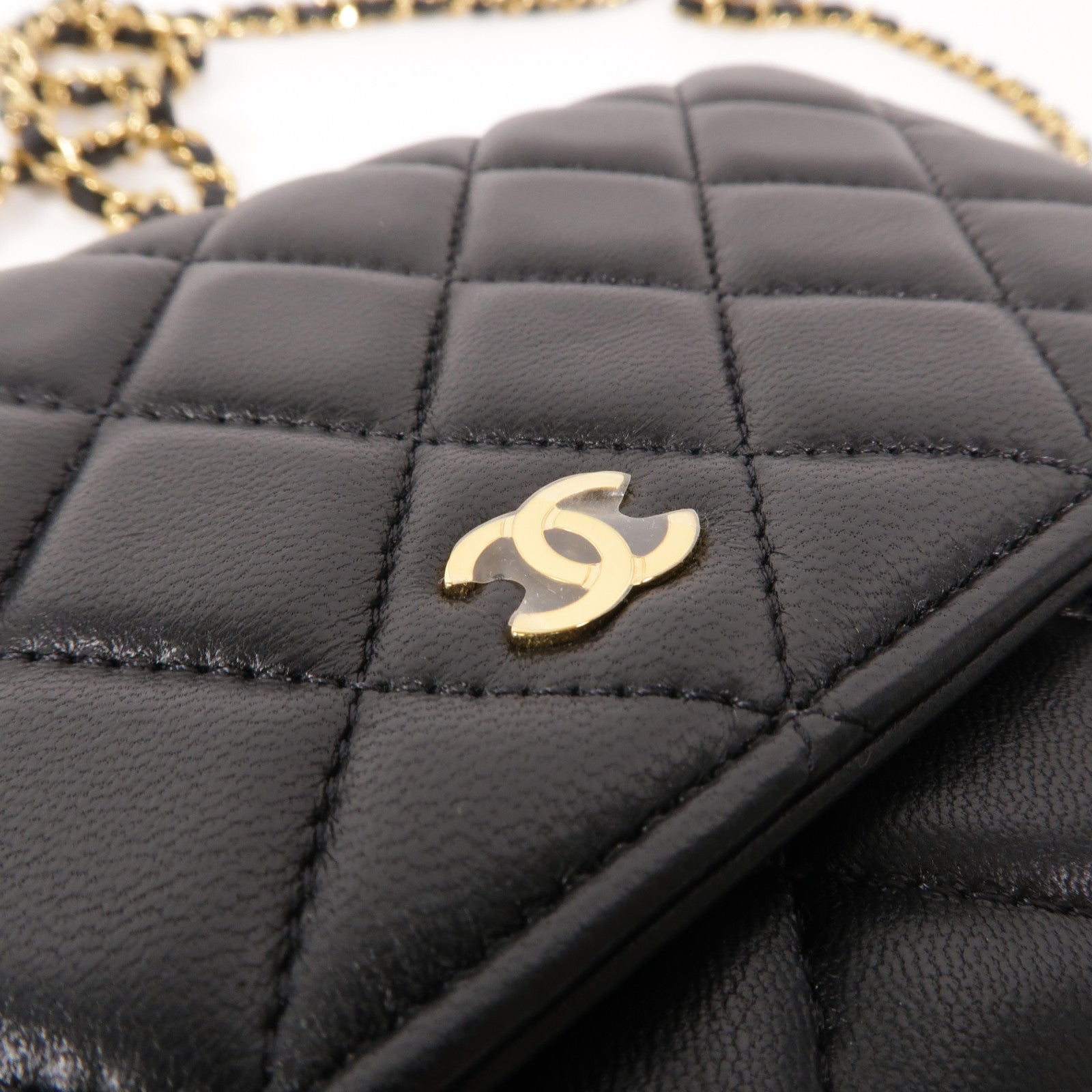 CHANEL 羊皮皮革Wallet On Chain鏈帶肩背袋