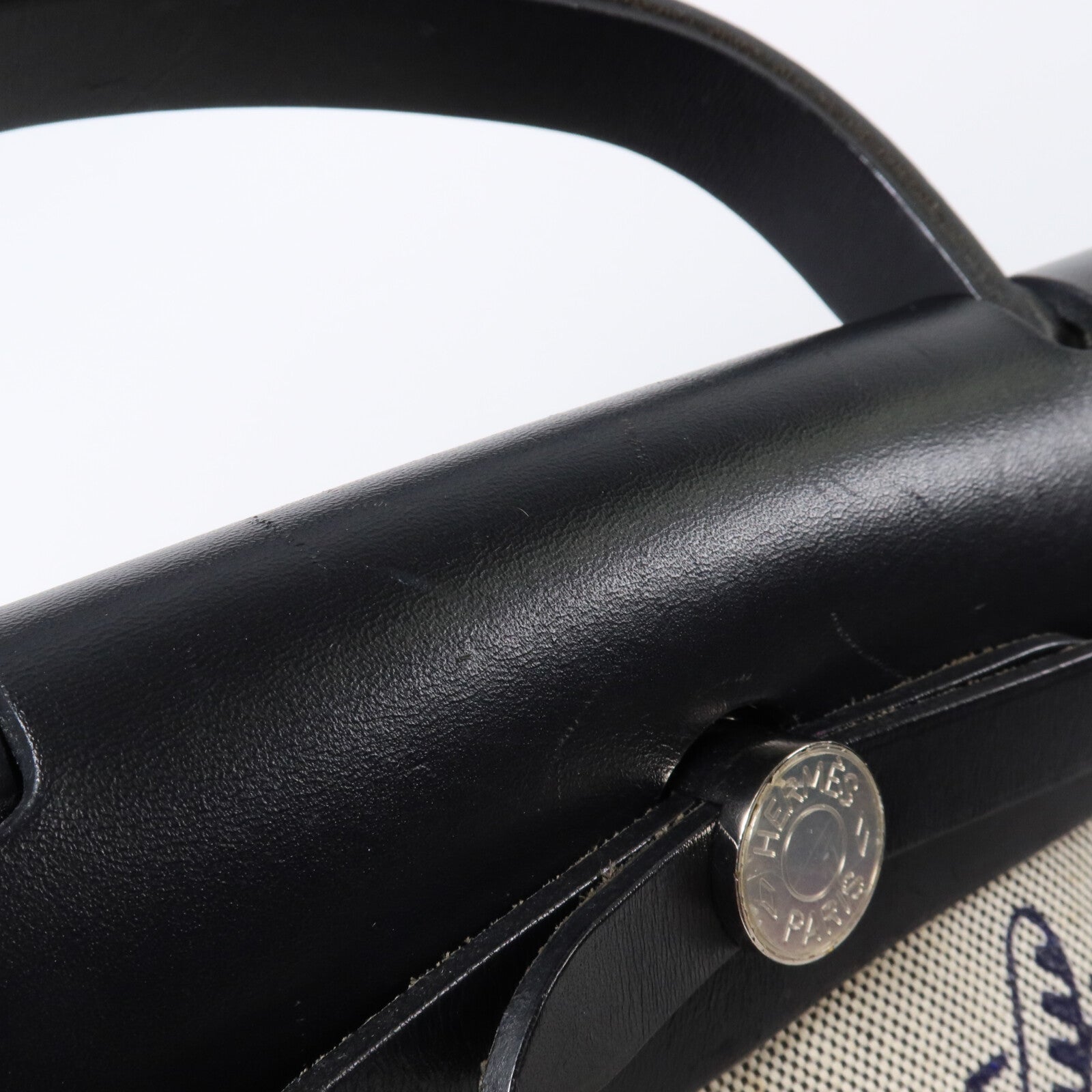 HERMES 帆布Herbag Zip Pegasus Pop PM手挽肩背兩用袋Ecru/Beige