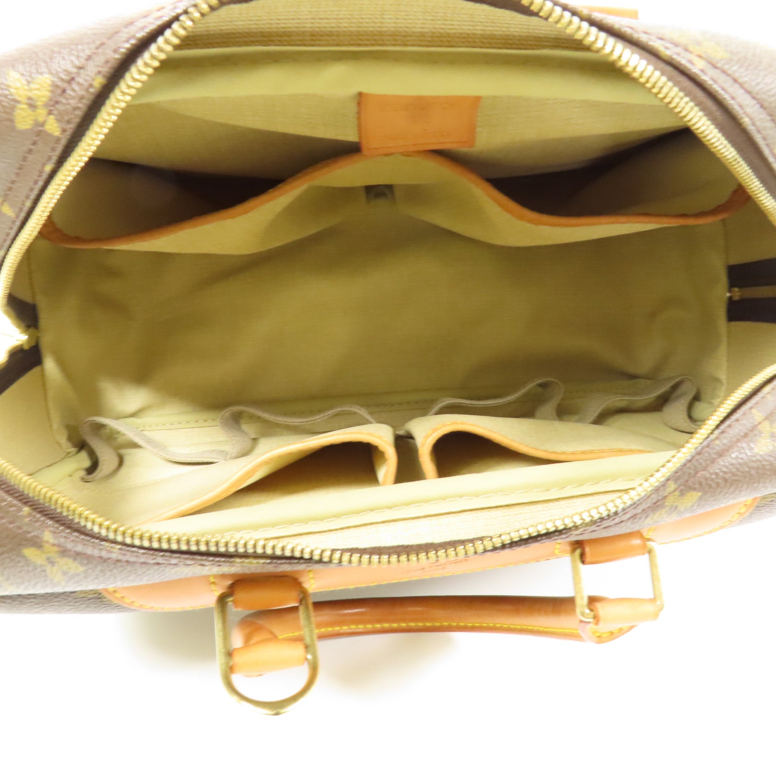 LOUIS VUITTON LV GHW Deauville Handbag M47270 Monogram Brown