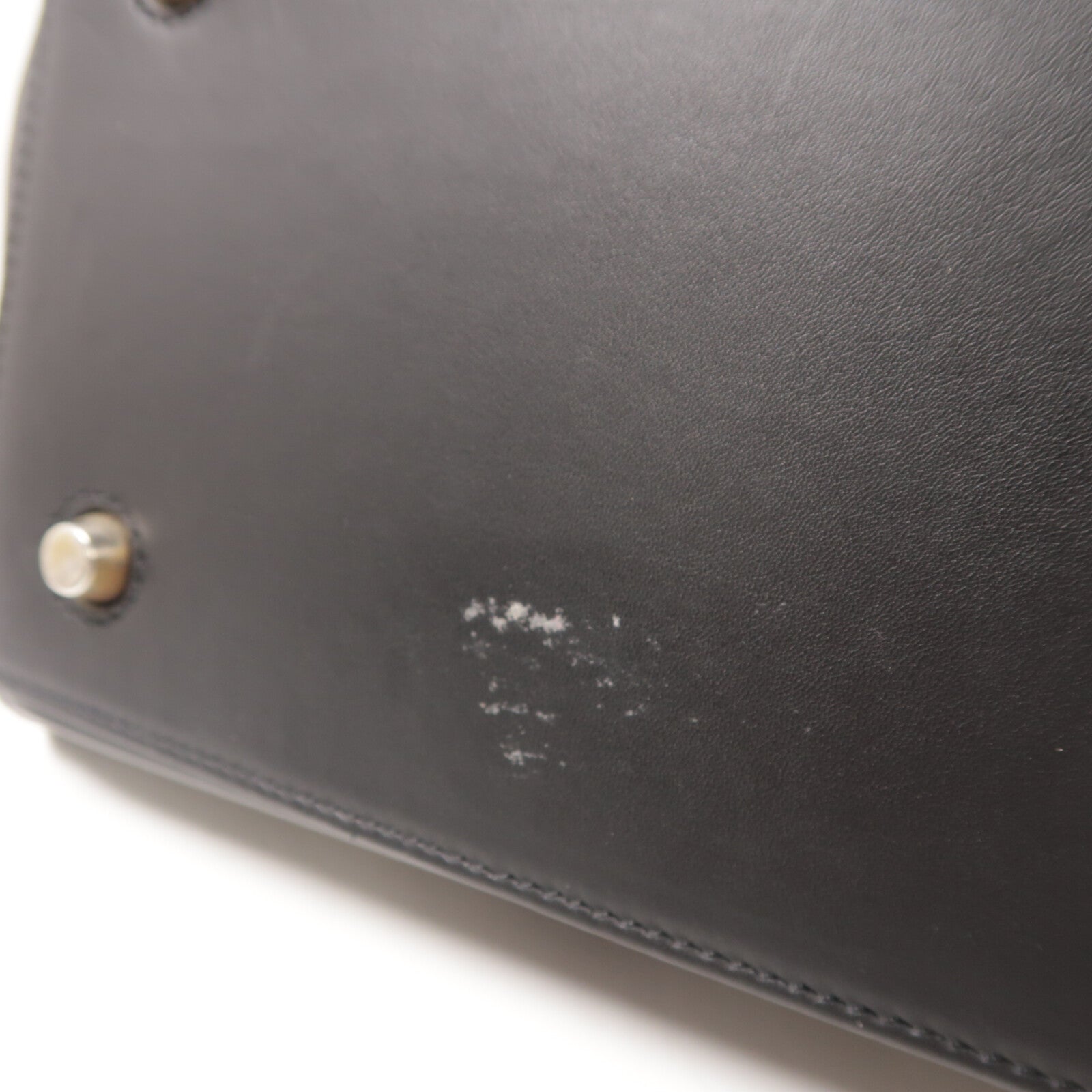 CELINE 牛皮皮革/馬毛Edge Bag手挽袋