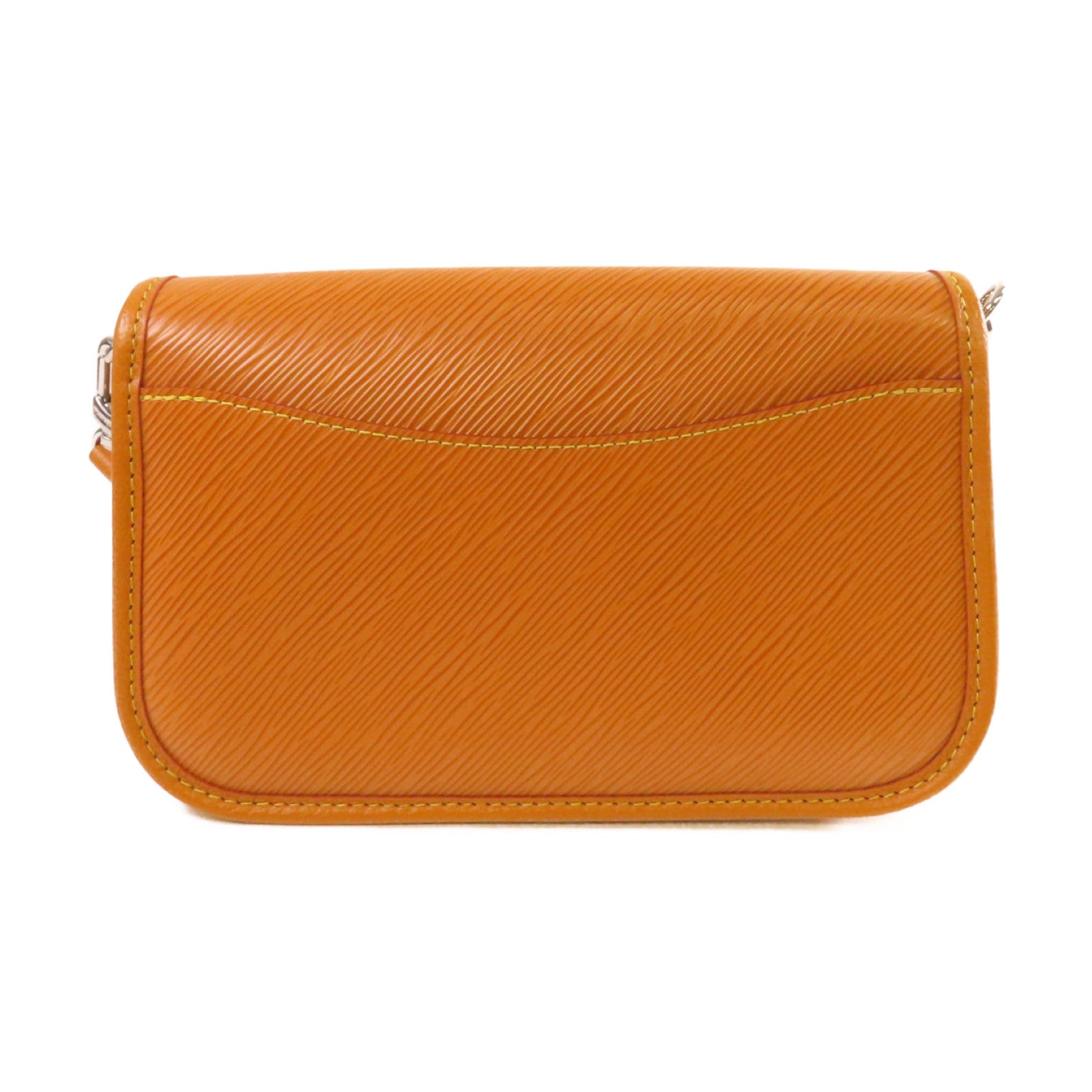 LOUIS VUITTON Epi Buci Shoulder Bag銀扣肩背袋蜜黃色