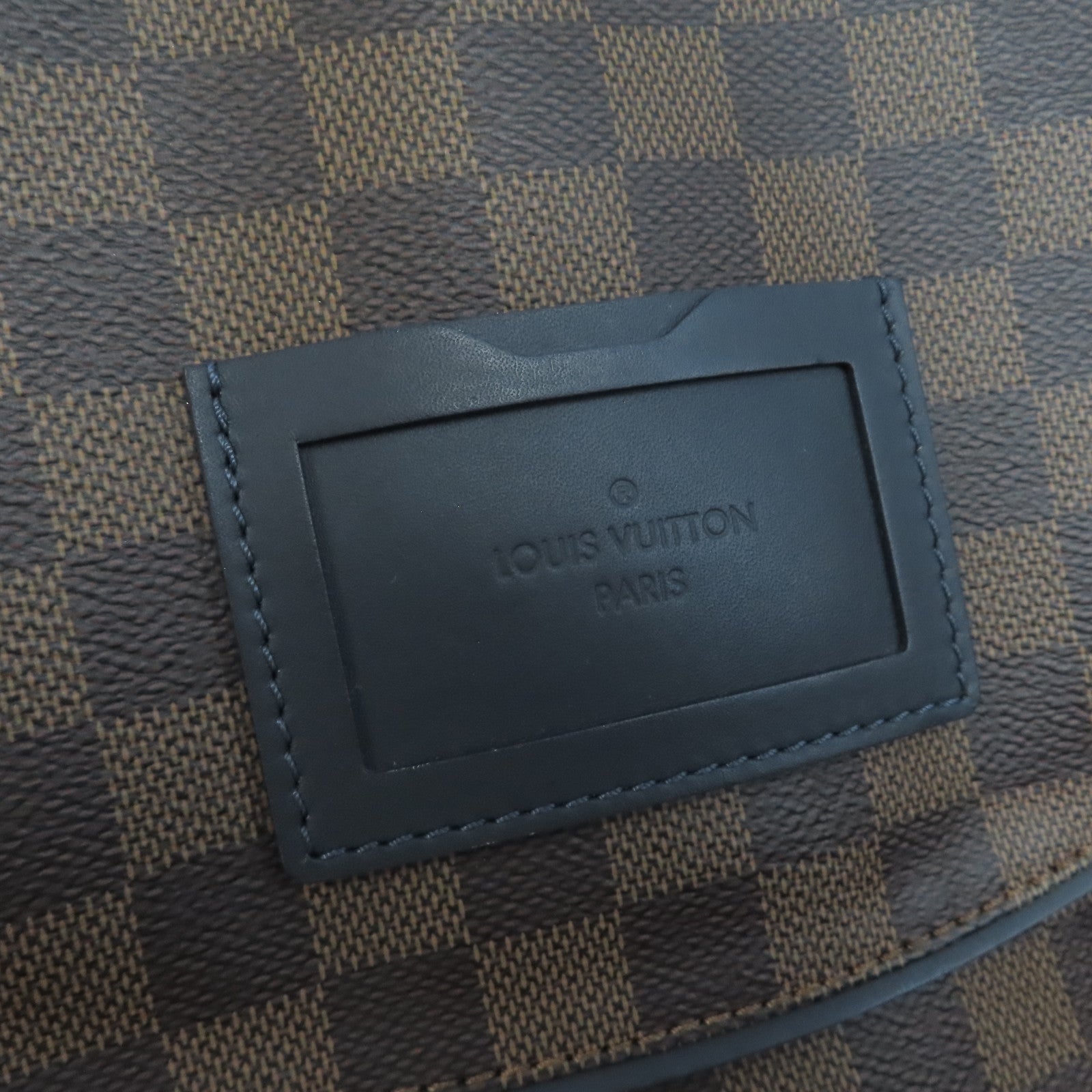 LOUIS VUITTON Damier Runner Damier Ebene金扣背包啡色