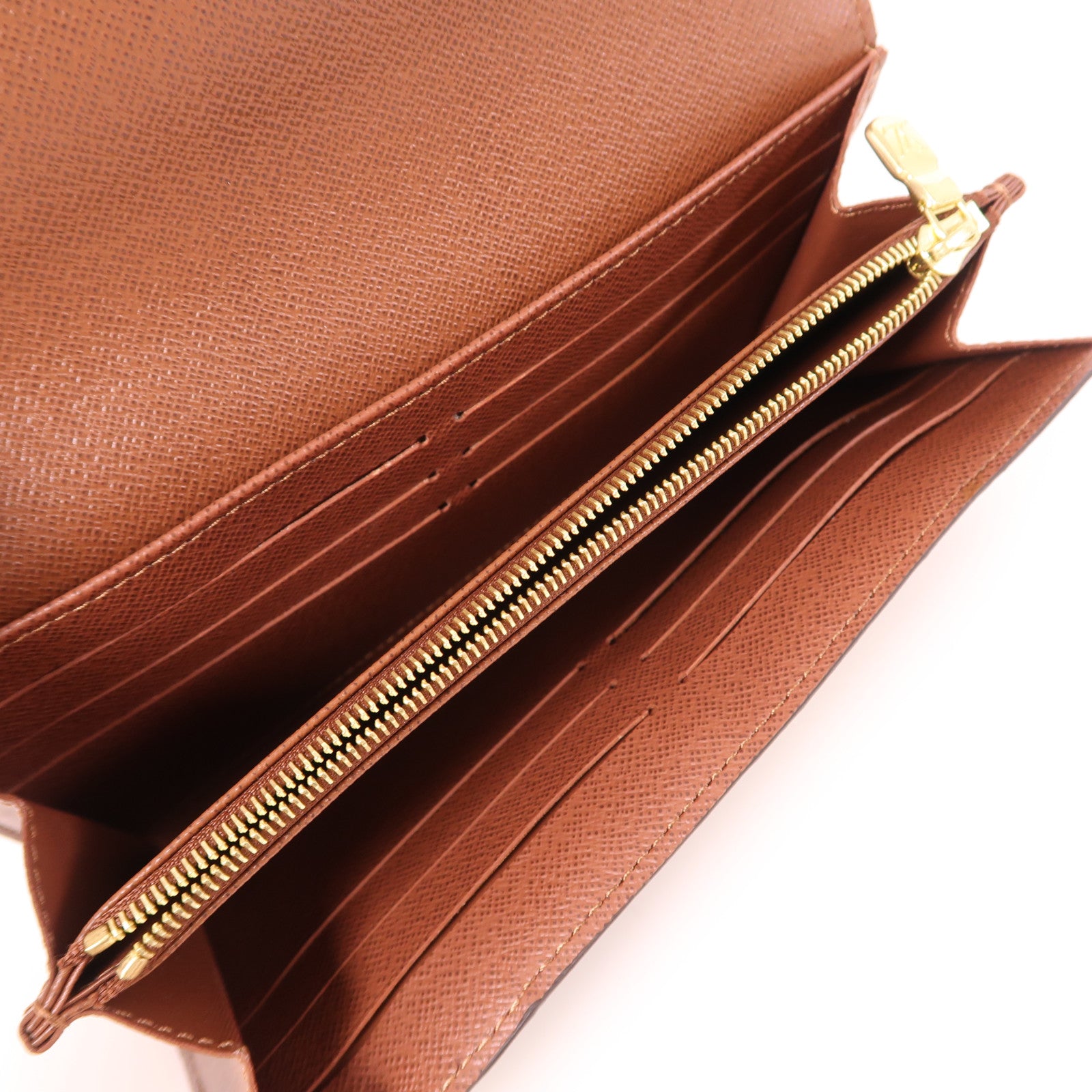 LOUIS VUITTON Monogram Sarah Wallet金扣長錢包