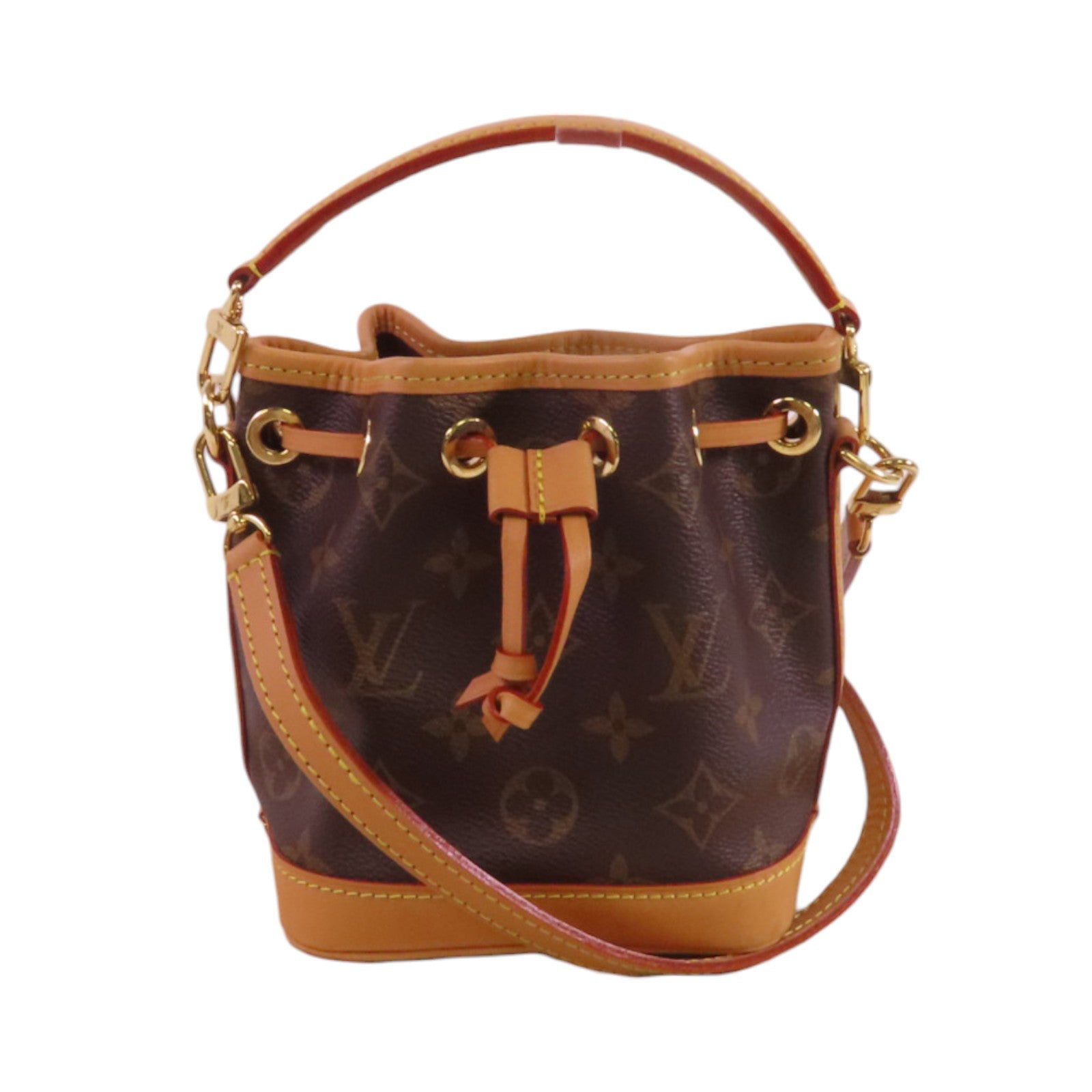 LOUIS VUITTON Monogram Nano Noe金扣手挽肩背兩用袋