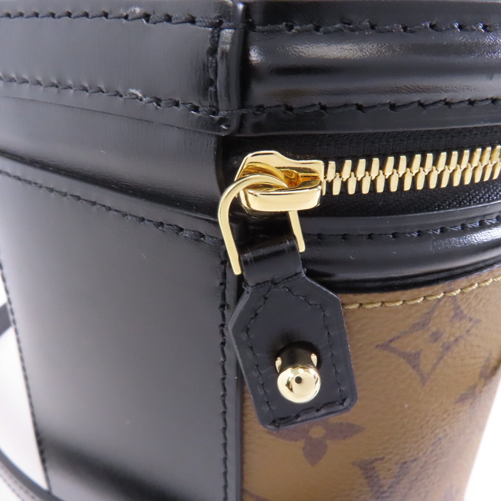 LOUIS VUITTON 【激減優惠】Monogram Reverse Cannes金扣手挽肩背兩用袋棕色