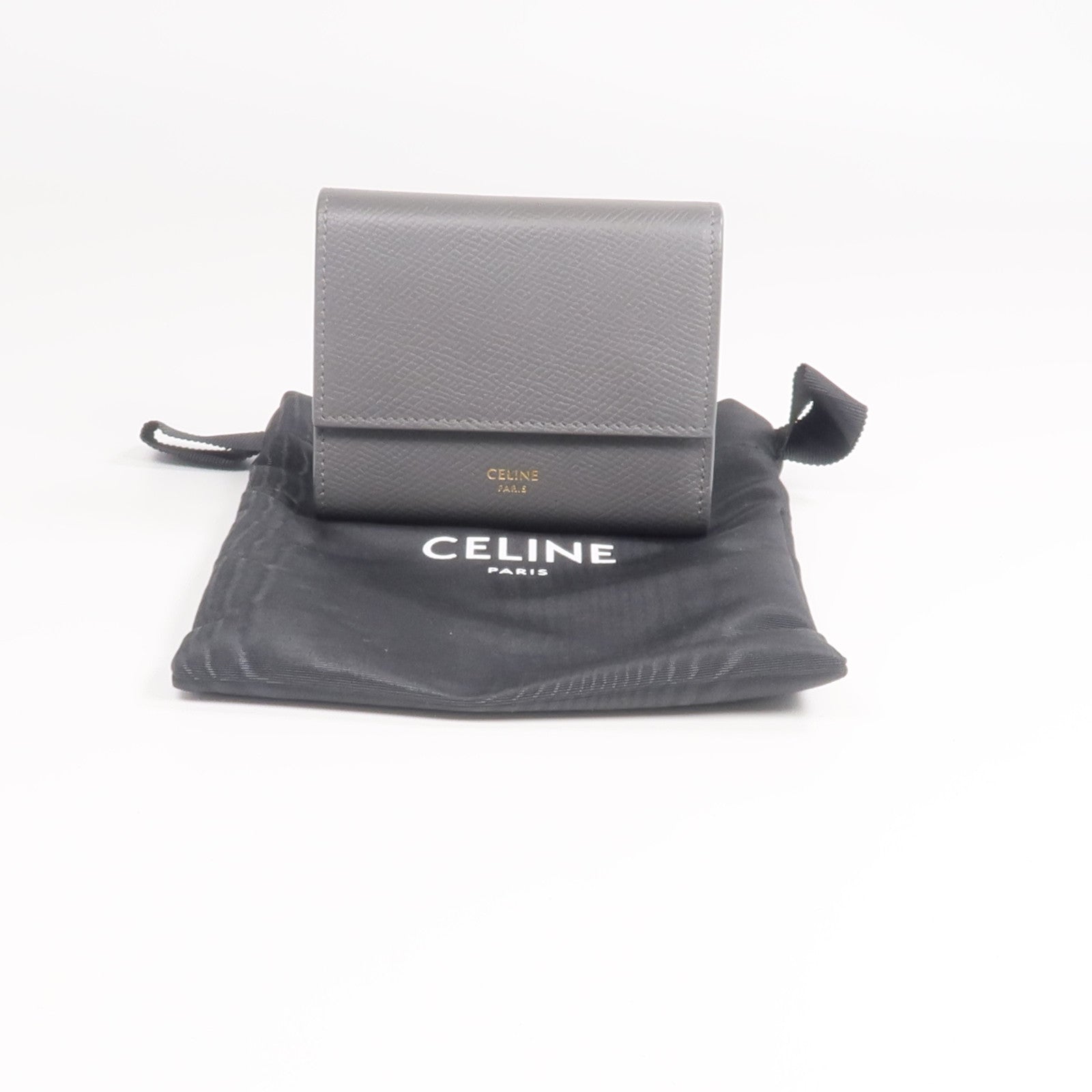 CELINE 牛皮皮革Wallet金扣錢包