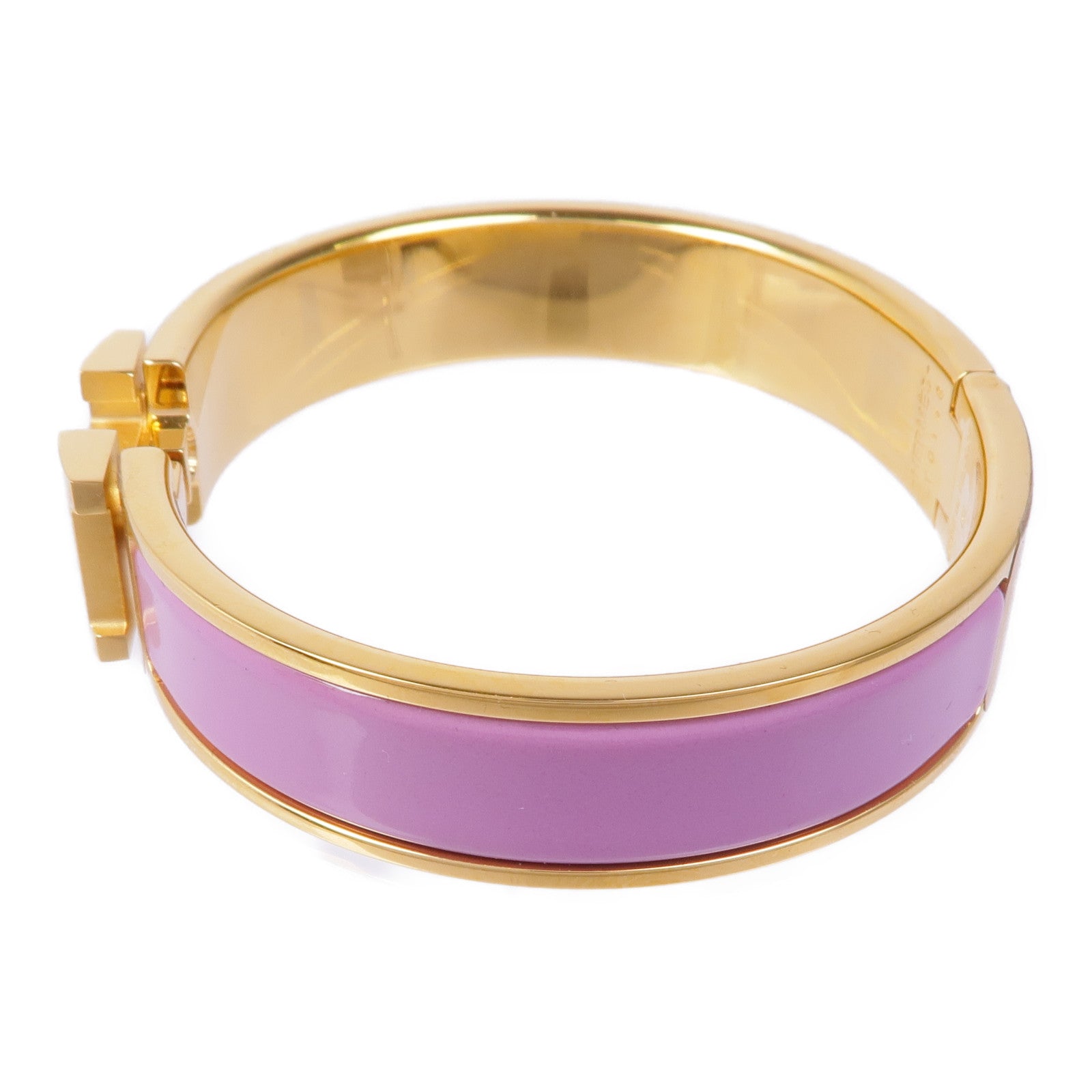 HERMES 琺瑯/金屬Clic H Bracelet手鐲