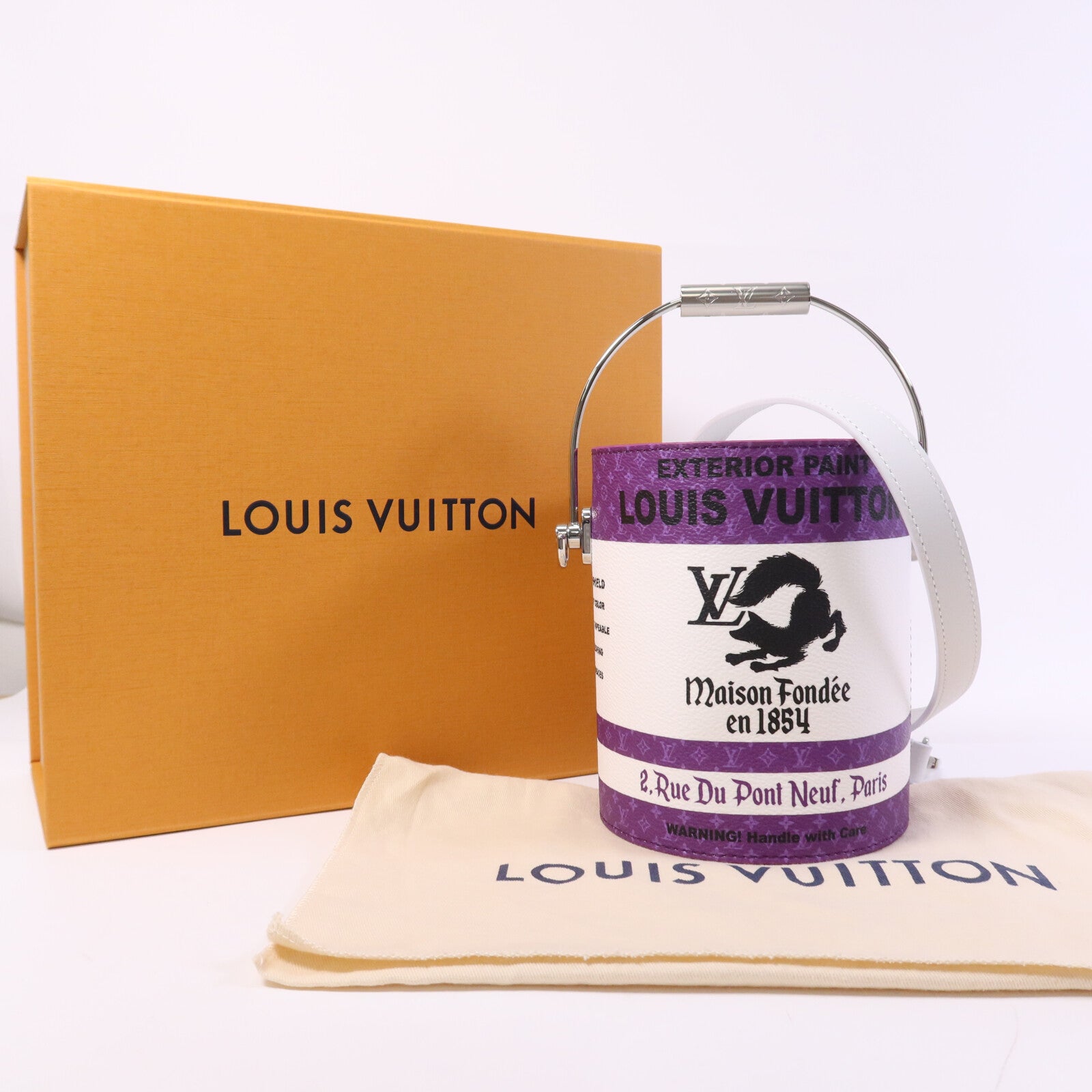 LOUIS VUITTON Monogram Paint Can金扣手挽肩背兩用袋
