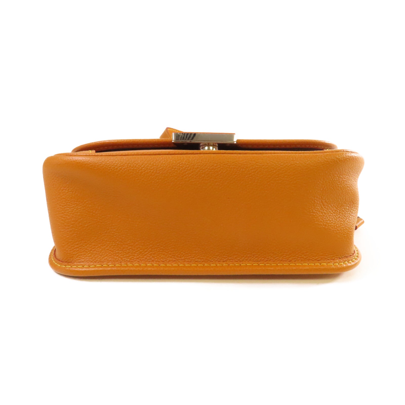 LOUIS VUITTON Epi Buci Shoulder Bag銀扣肩背袋蜜黃色