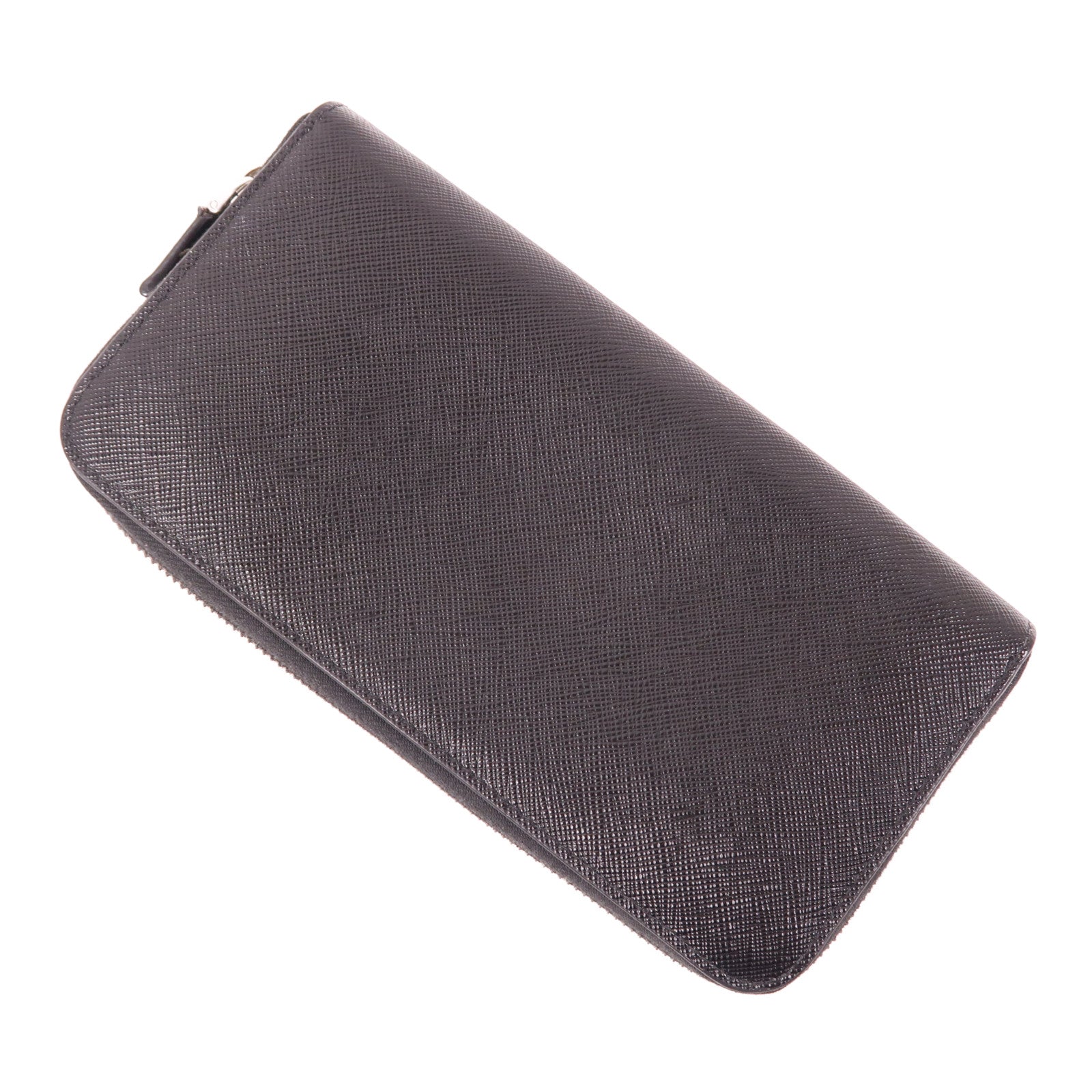 PRADA 牛皮皮革Long Wallet銀扣長錢包